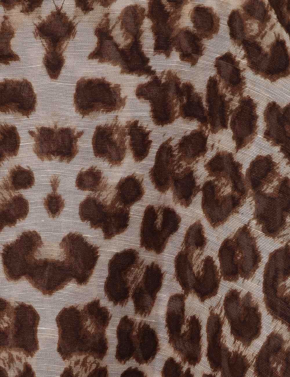 Zimmermann o1w1db10925 Illustration Billow Mini Dress in Leopard Size M / US 6-8 / IT 42-44 - 9 Thumbnail