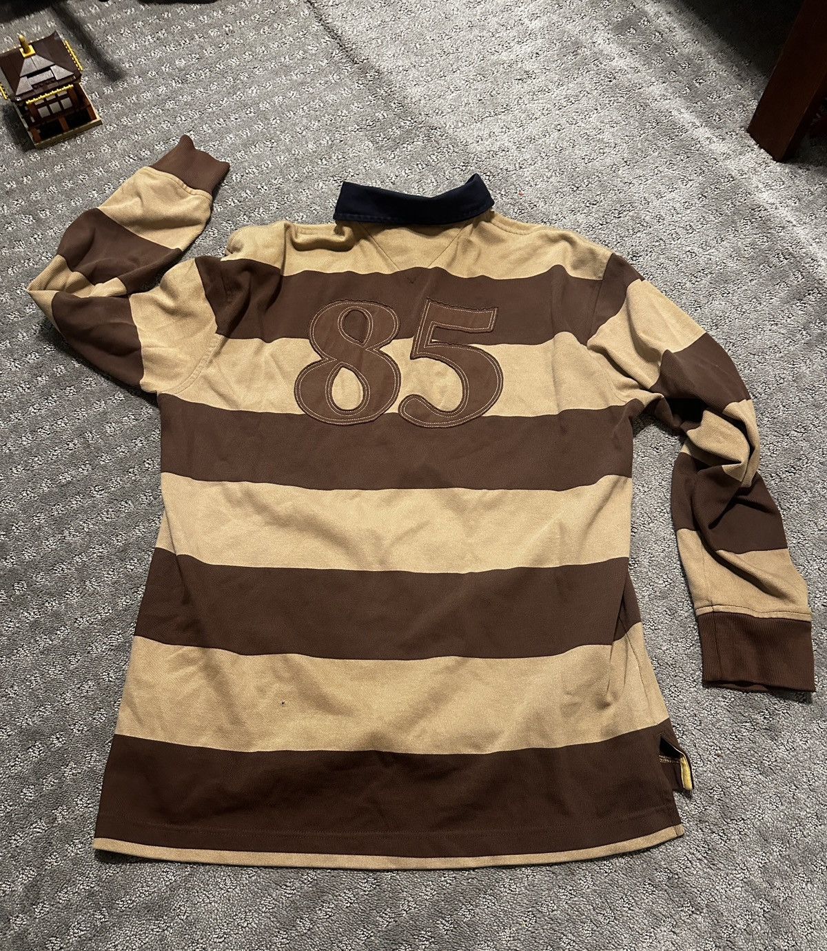 Tommy Hilfiger × Vintage Vintage Tommy Hilfiger Rugby Shirt Size US L / EU 52-54 / 3 - 2 Thumbnail