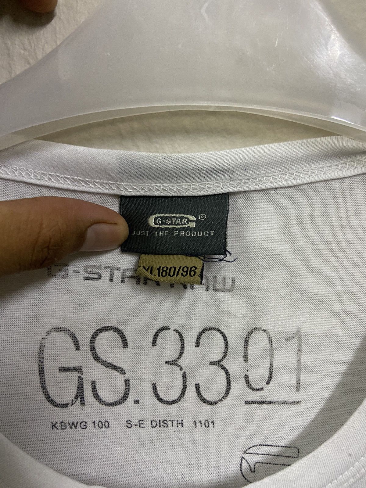 G-Star G Star Raw T-Shirt White Big Central Logo Size US XL / EU 56 / 4 - 4 Thumbnail