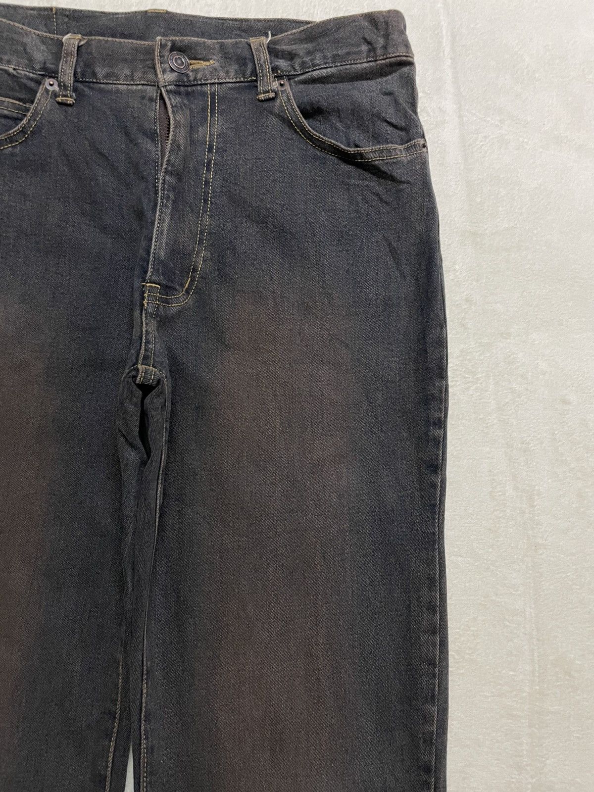 Japanese Brand Vintage Japanese Brand Boot Cut Mudwash Dark Jeans Size US 32 / EU 48 - 4 Thumbnail