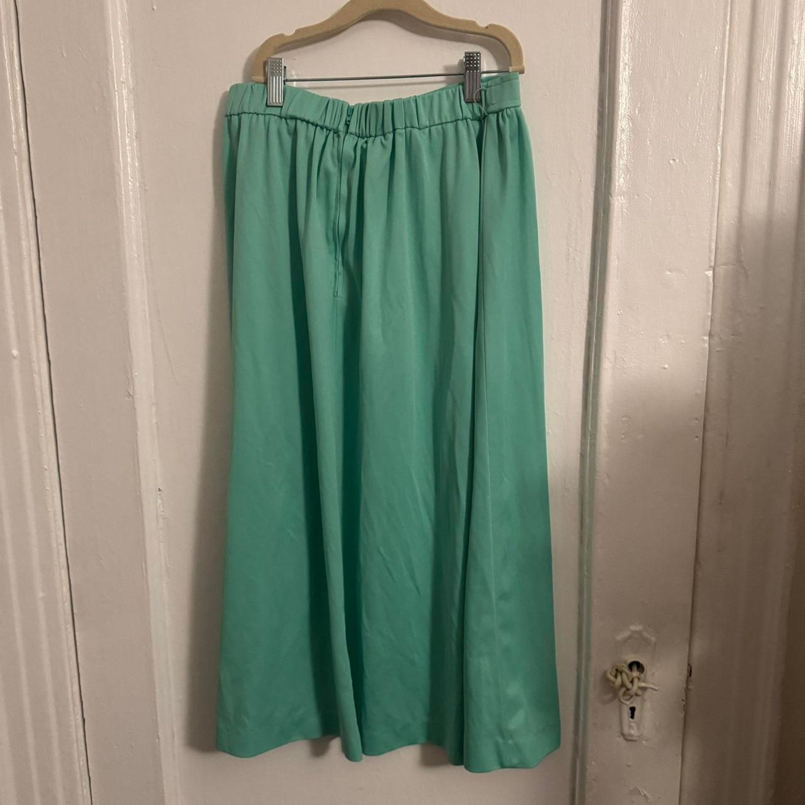 GRAFF Vintage Pastel Seafoam 70s Elevated Basic Aqua Mint Green Size 30" / US 8 / IT 44 - 8 Thumbnail