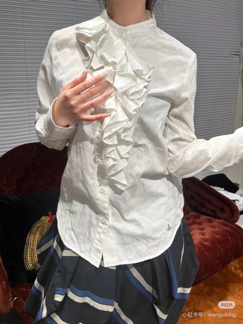 Vivienne Westwood Vivienne Westwood Mushroom lace pleated shirt, JK base shi Size S / US 4 / IT 40 - 2 Thumbnail