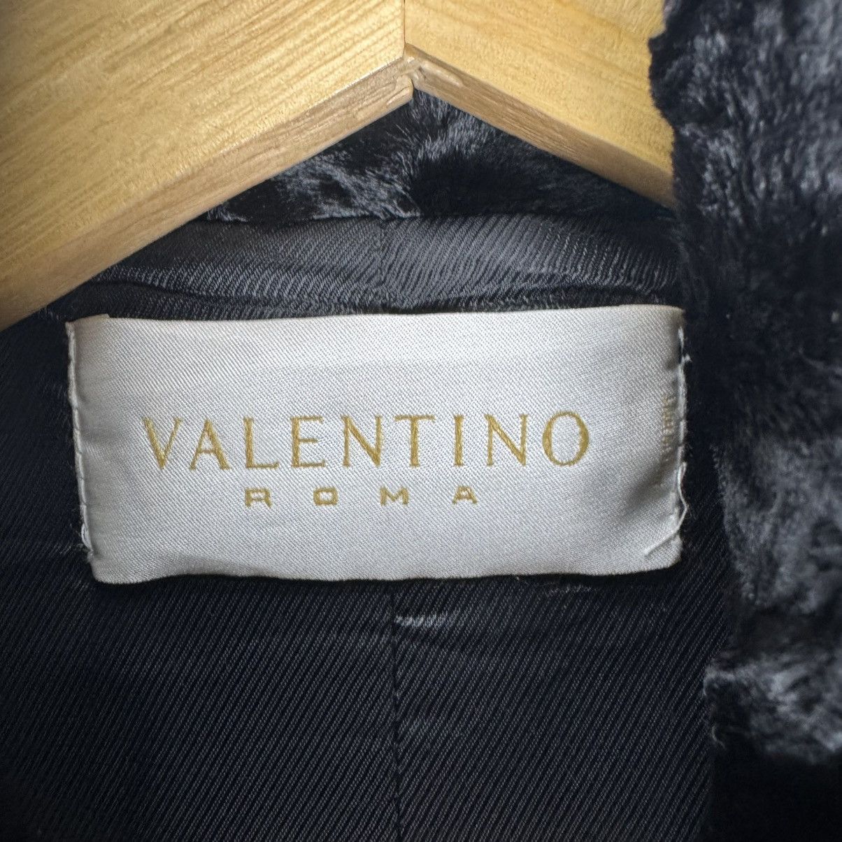 Valentino 🔥VALENTINO ROMA LEATHER PART LONG JACKET Size M / US 6-8 / IT 42-44 - 11 Thumbnail