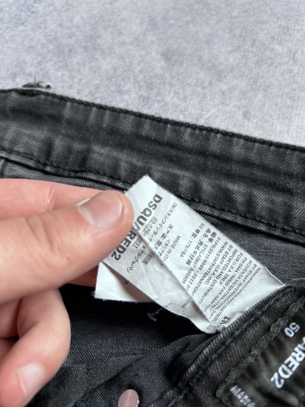 Dsquared2 Dsquared2 Twins Brother black distressed denim pants Size US 31 - 7 Thumbnail