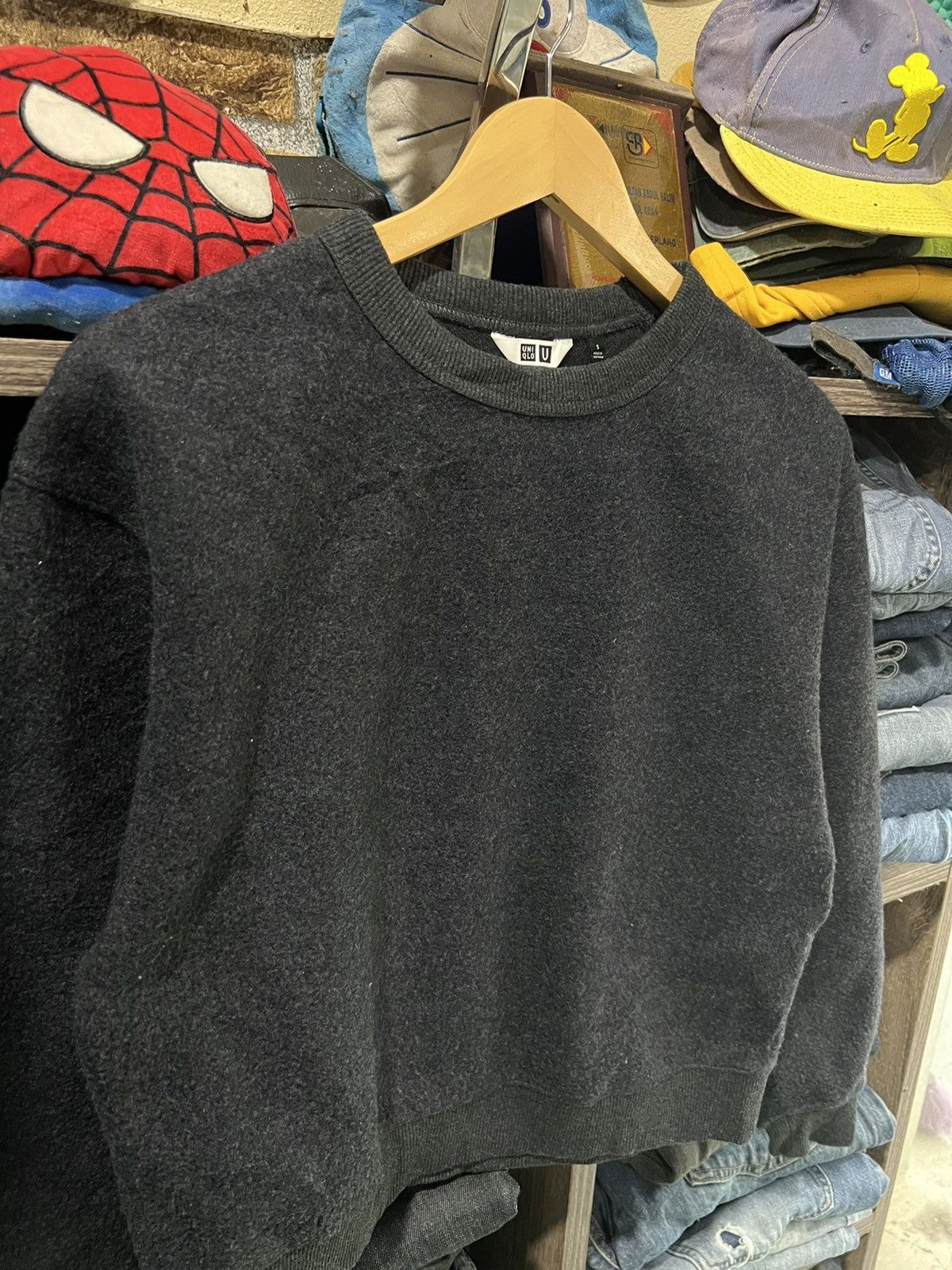 Lemaire × Uniqlo 🔥Uniqlo U Lemaire Mohair Cropped Crewneck Sweatshirt Size US S / EU 44-46 / 1 - 9 Thumbnail