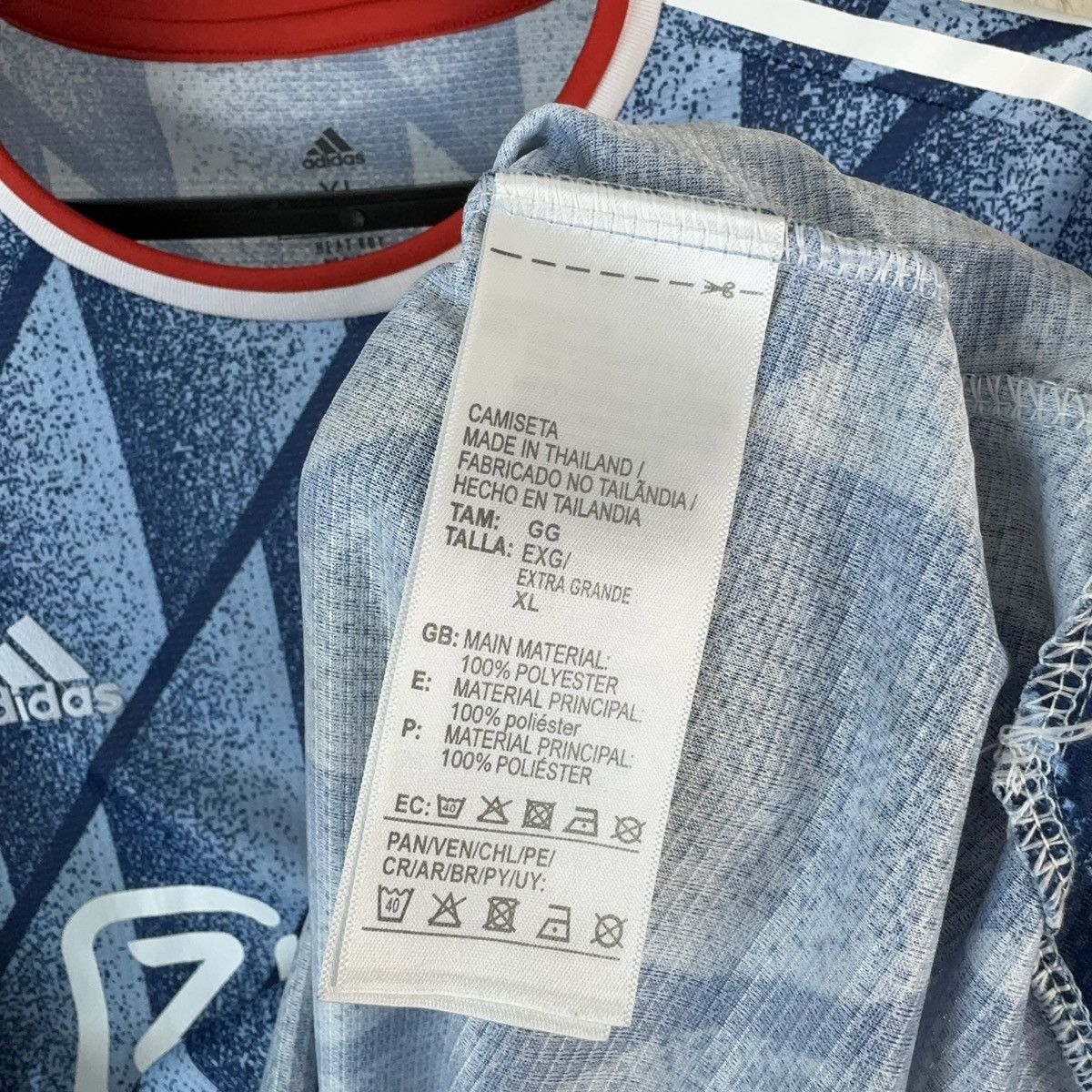 Adidas Adidas Ajax Jersey 2020-2021 Heat RDY Away Football Sz XL Size US XL / EU 56 / 4 - 19 Thumbnail