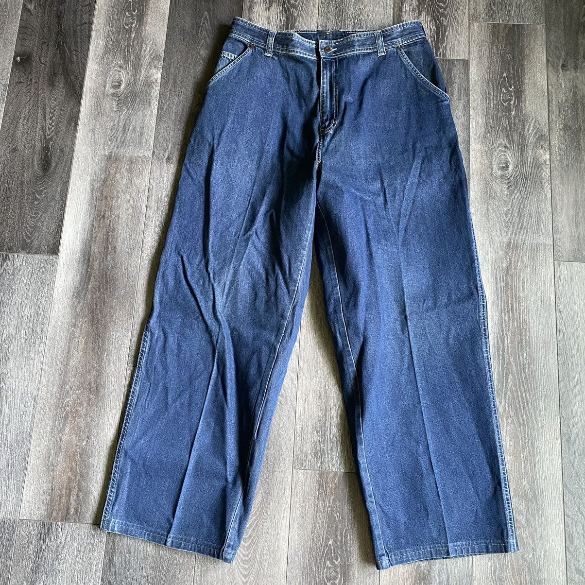Timberland × Vintage Vintage 1990s Timberland Carpenter Baggy Denim Jeans 33x30 Size US 33 - 3 Thumbnail