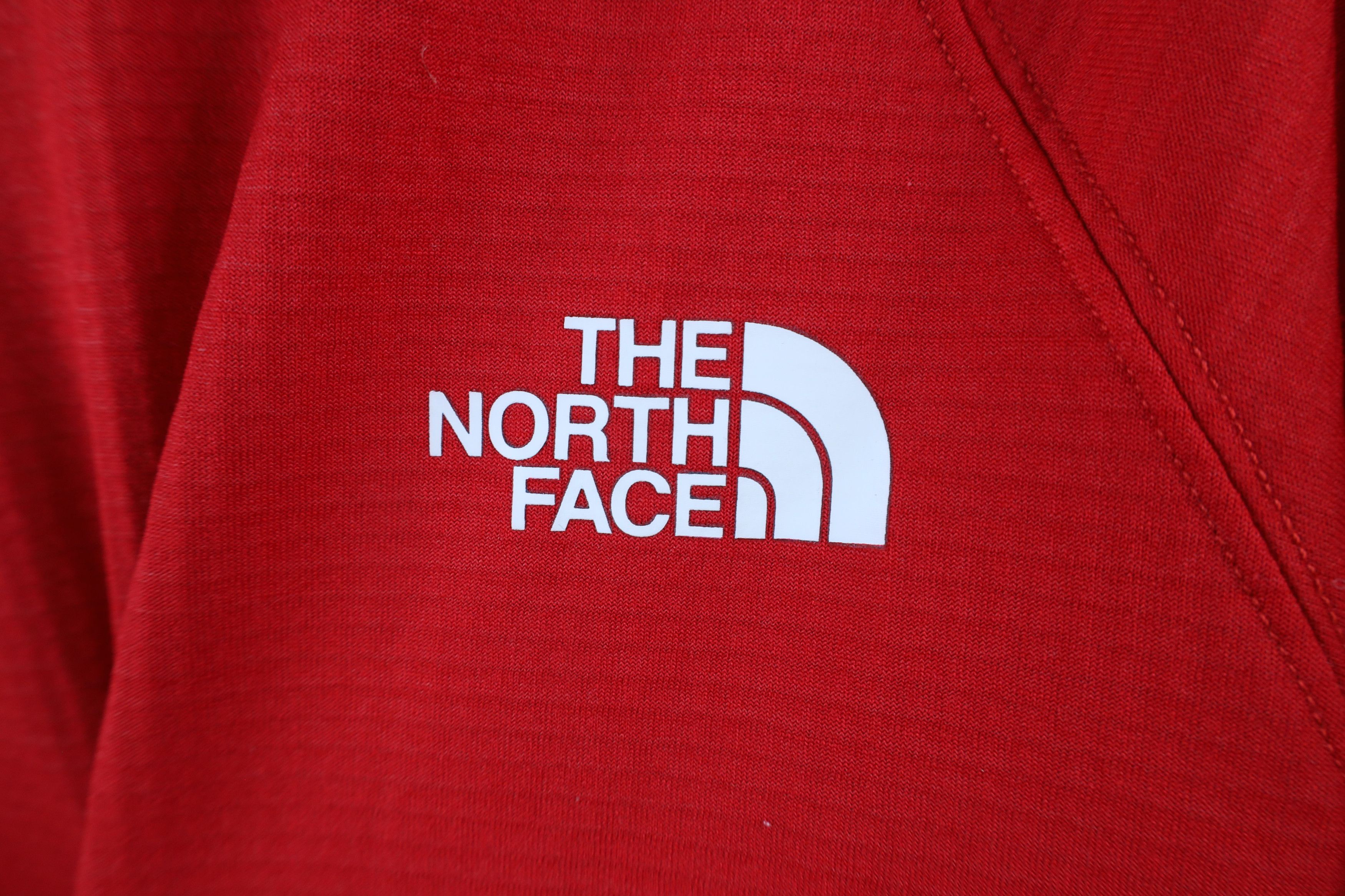 The North Face × Vintage The North Face University Fleece Lined Half Zip Sweater Red Size US M / EU 48-50 / 2 - 10 Thumbnail