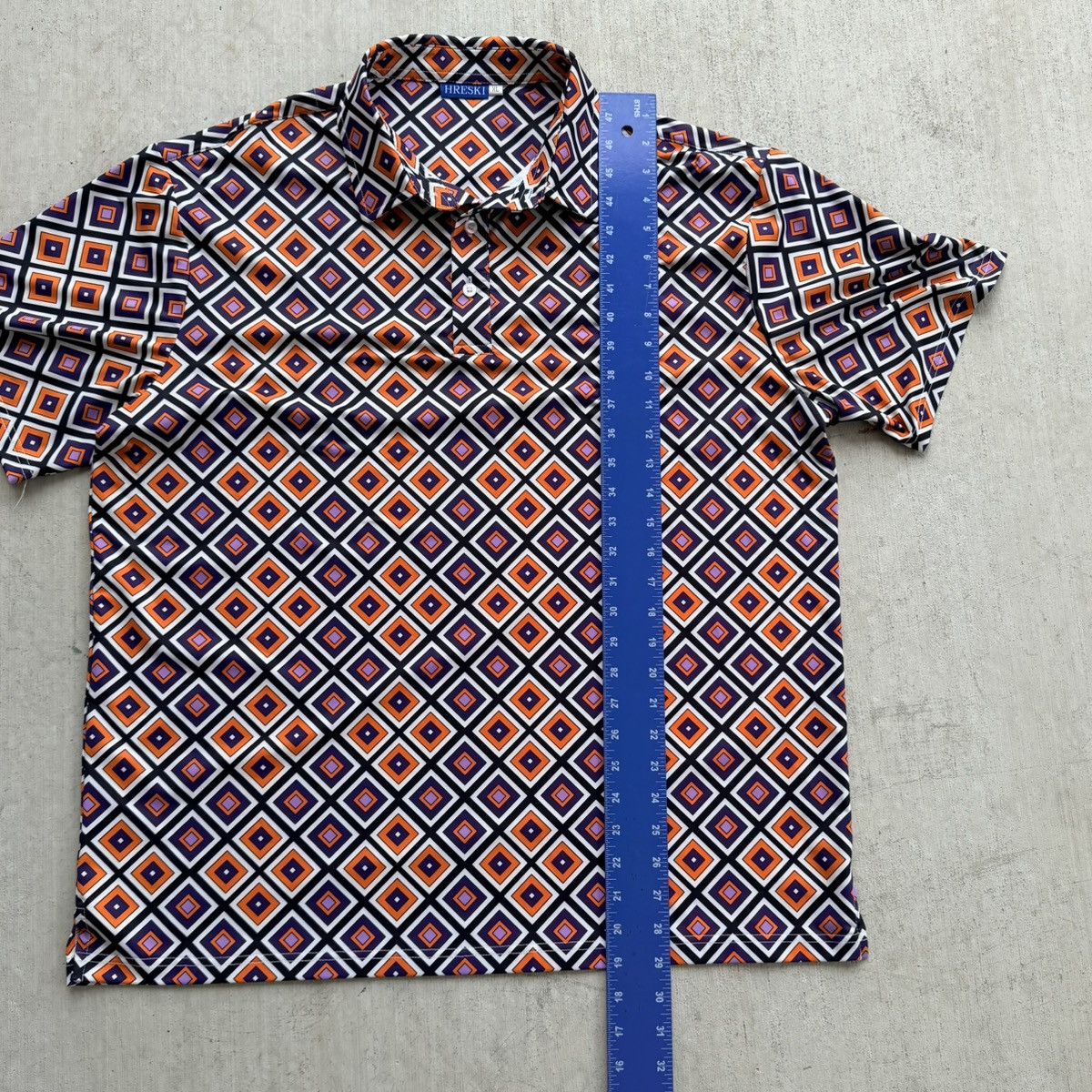 Other Hreski Golf Polo Shirt Geometric All Over Print Size XL Size US XL / EU 56 / 4 - 6 Thumbnail
