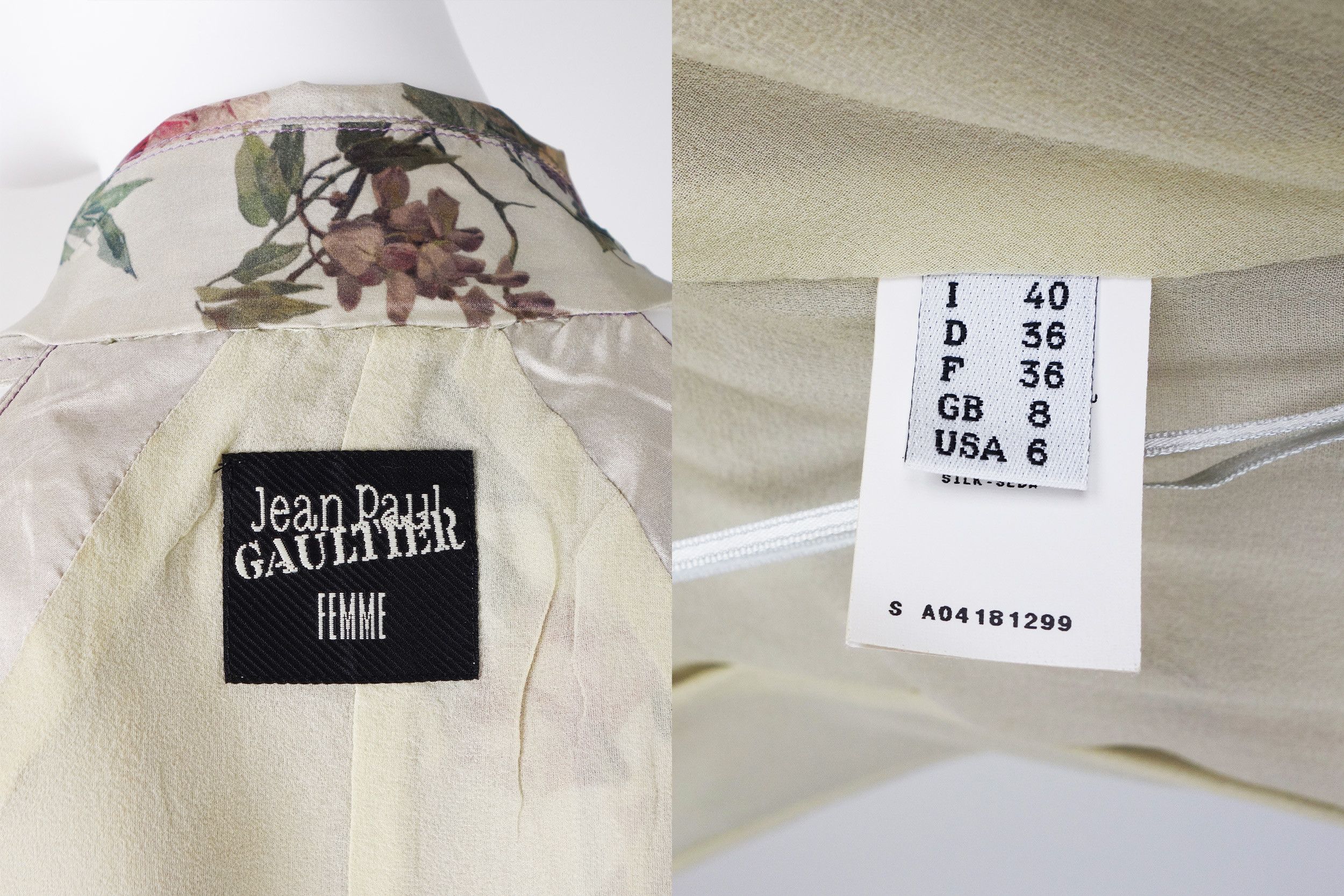 Jean Paul Gaultier Jean Paul Gaultier Floral Print Silk Belted Dress Vintage Size M / US 6-8 / IT 42-44 - 6 Thumbnail