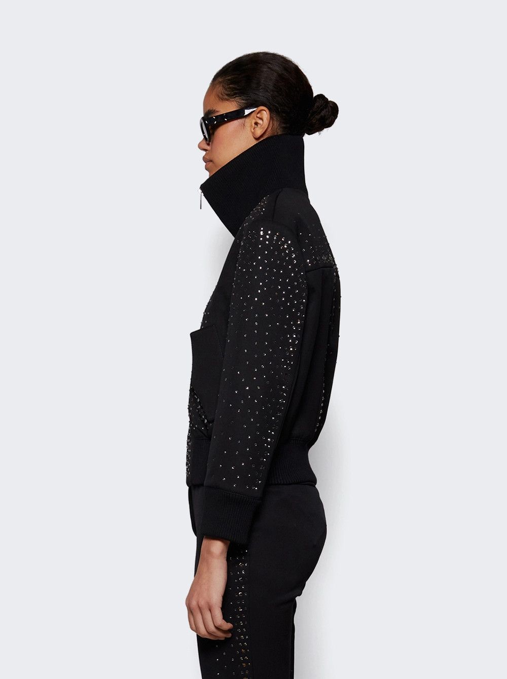 The Attico o1mle0526 Bomber Jacket in Black Size S / US 4 / IT 40 - 4 Thumbnail