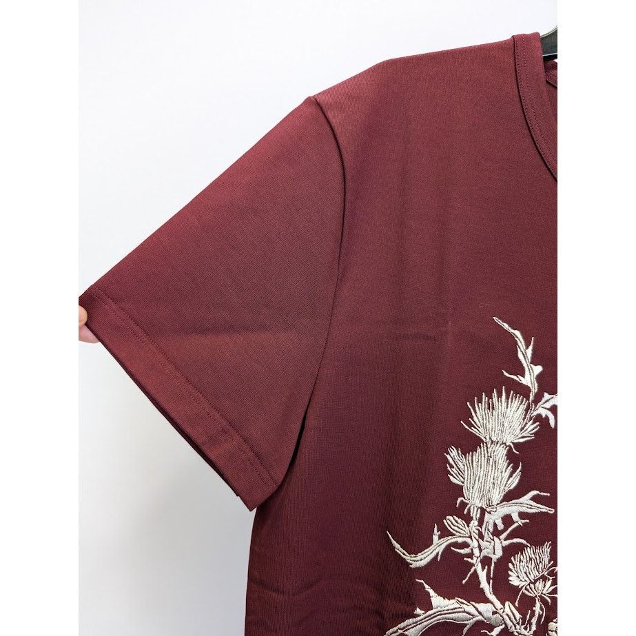 Alexander McQueen o1rshd1 Short Sleeve T-Shirt in Burgundy XL Size US XL / EU 56 / 4 - 10 Thumbnail