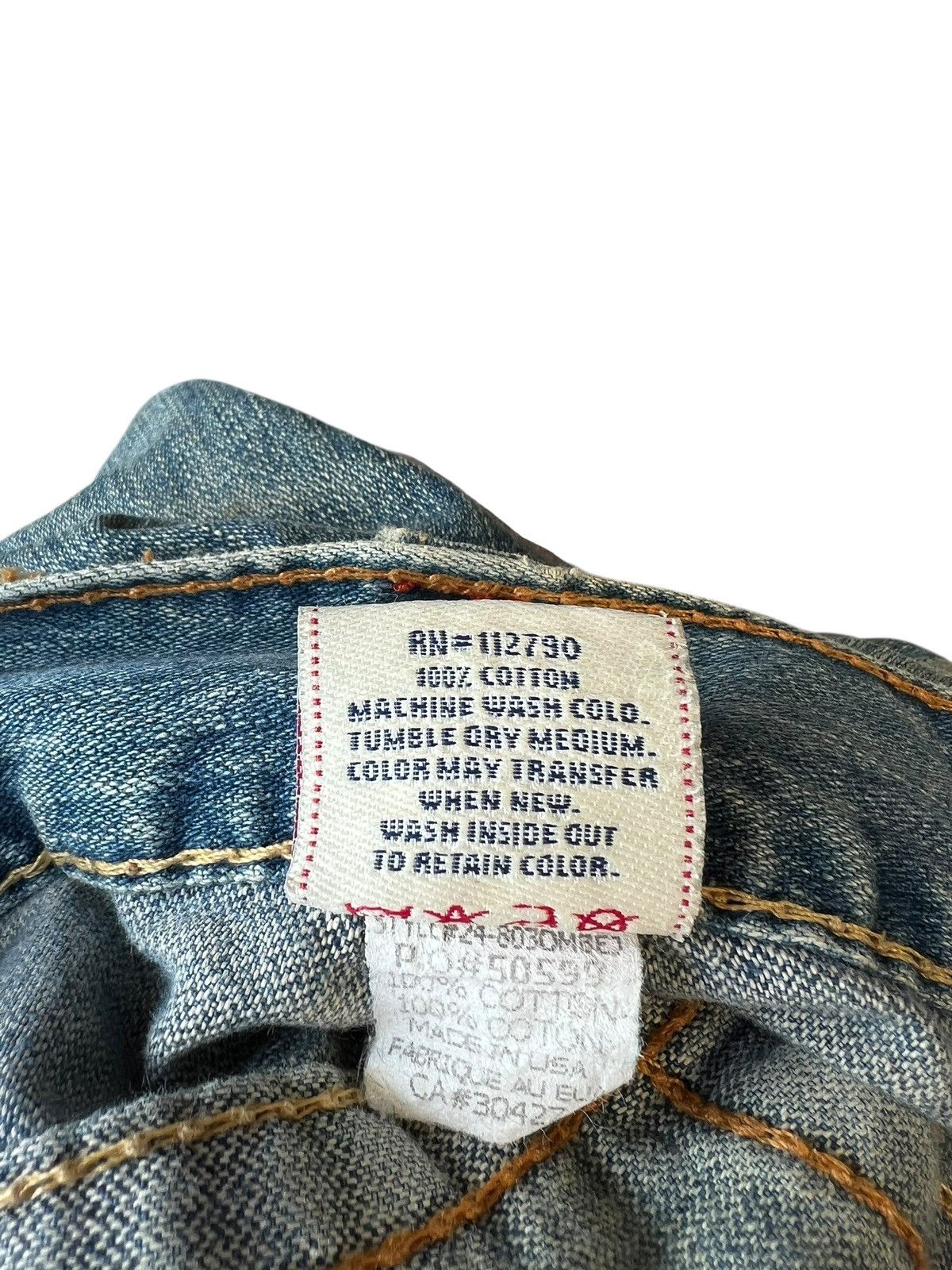 True Religion 2000s True Religion Joey Big T Dirty Mud Denim Flare Jeans Size US 33 - 23 Thumbnail