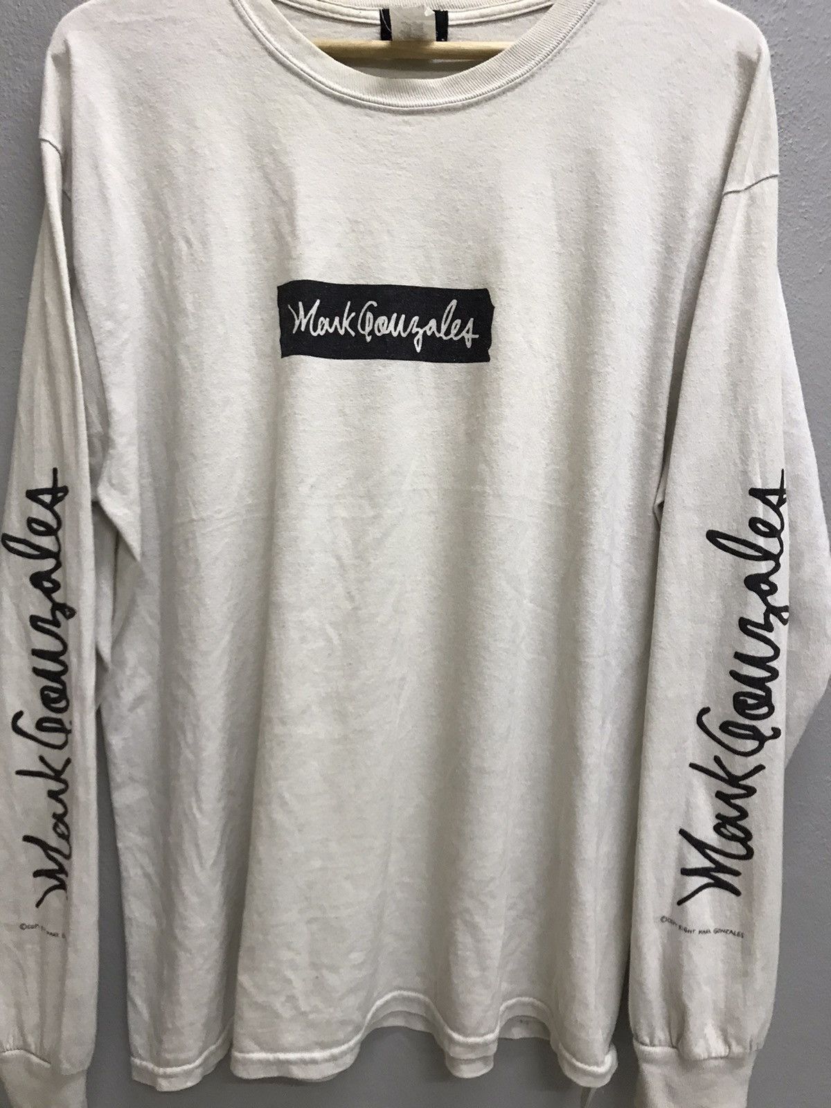 Japanese Brand VINTAGE Y2K MARK GONZALES X ANTI QULOTHES LONGSLEEVE TSHIRT Size US L / EU 52-54 / 3 - 4 Thumbnail
