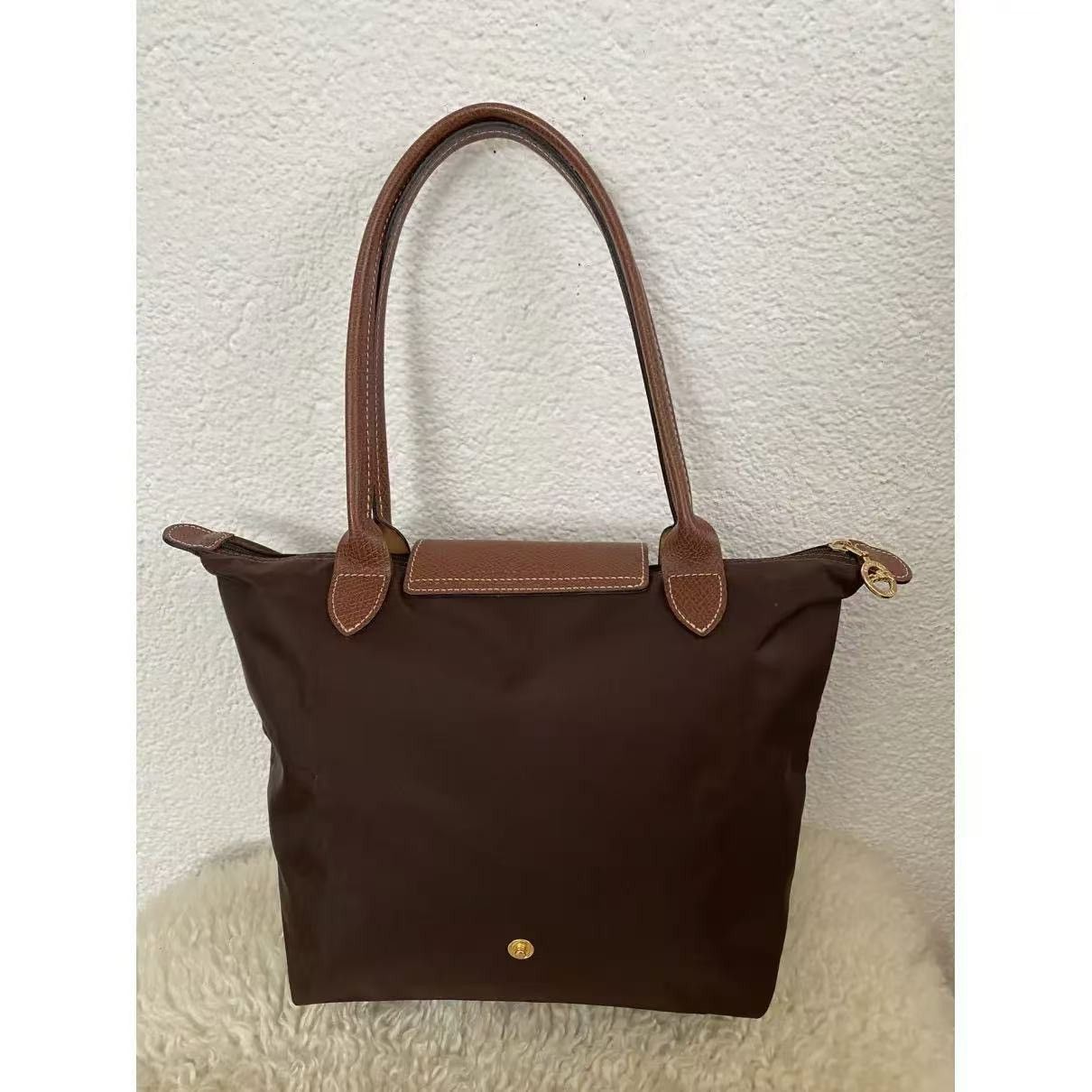 Longchamp Longchamp Pliage Handbag Leather Size ONE SIZE - 1 Thumbnail