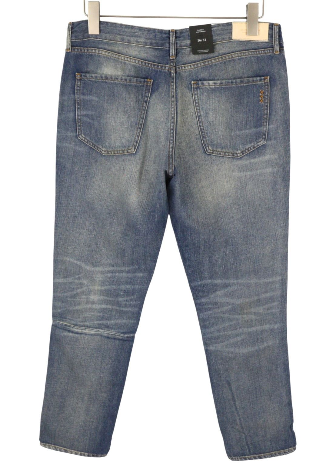 Scotch & Soda BANDIT W26/L32 Blue Faded Cropped Slim Jeans 89097 Size 26" / US 2 / IT 38 - 2 Thumbnail