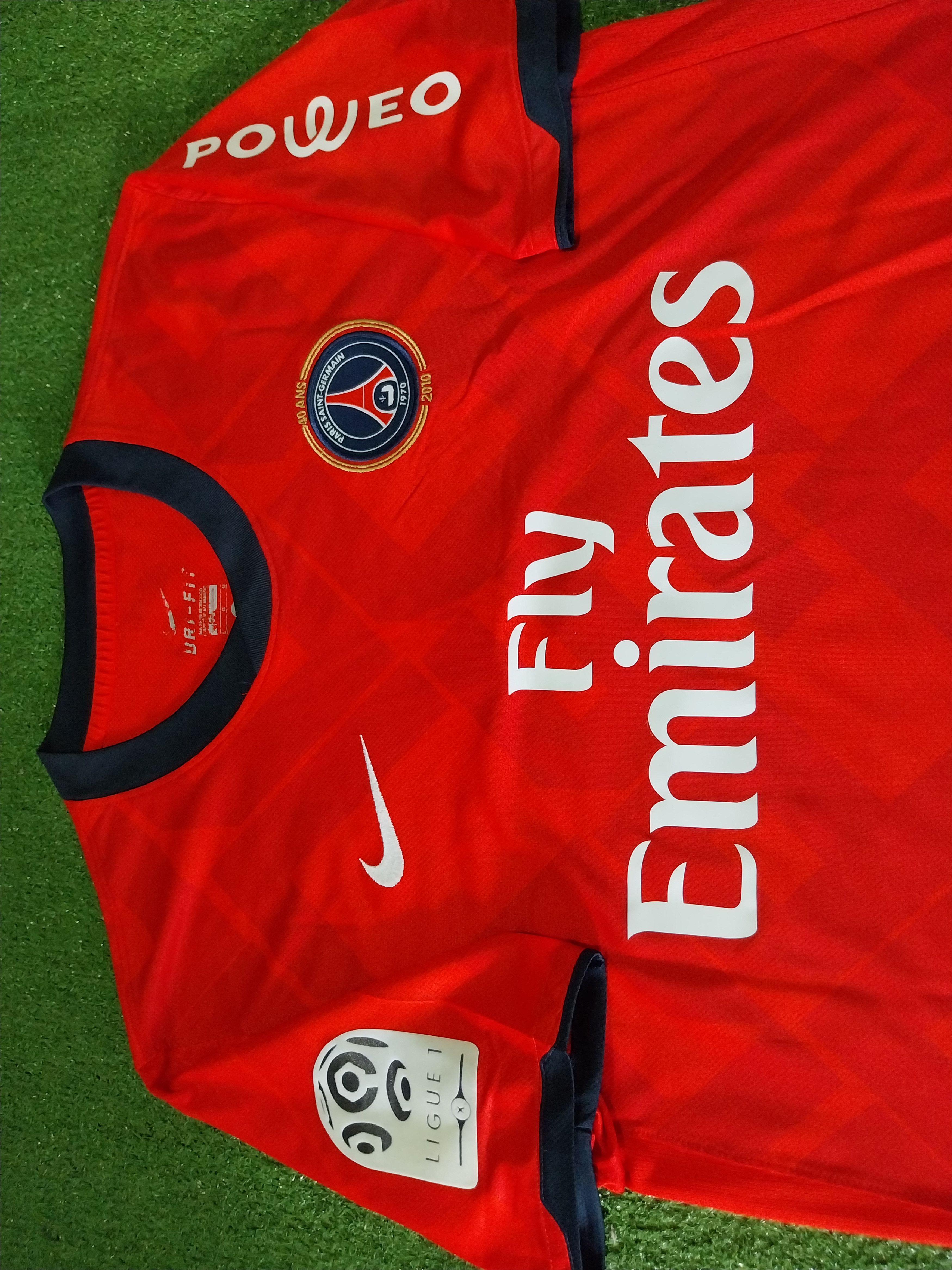 Nike Paris saint germain away 2010 ludovic giuly jersey football Size US L / EU 52-54 / 3 - 3 Thumbnail