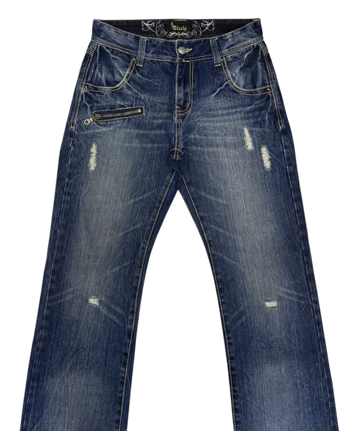 Hysteric Glamour × Undercover Vintage Japanese Diaria Punk Distressed Denim Jeans Size US 28 / EU 44 - 5 Thumbnail