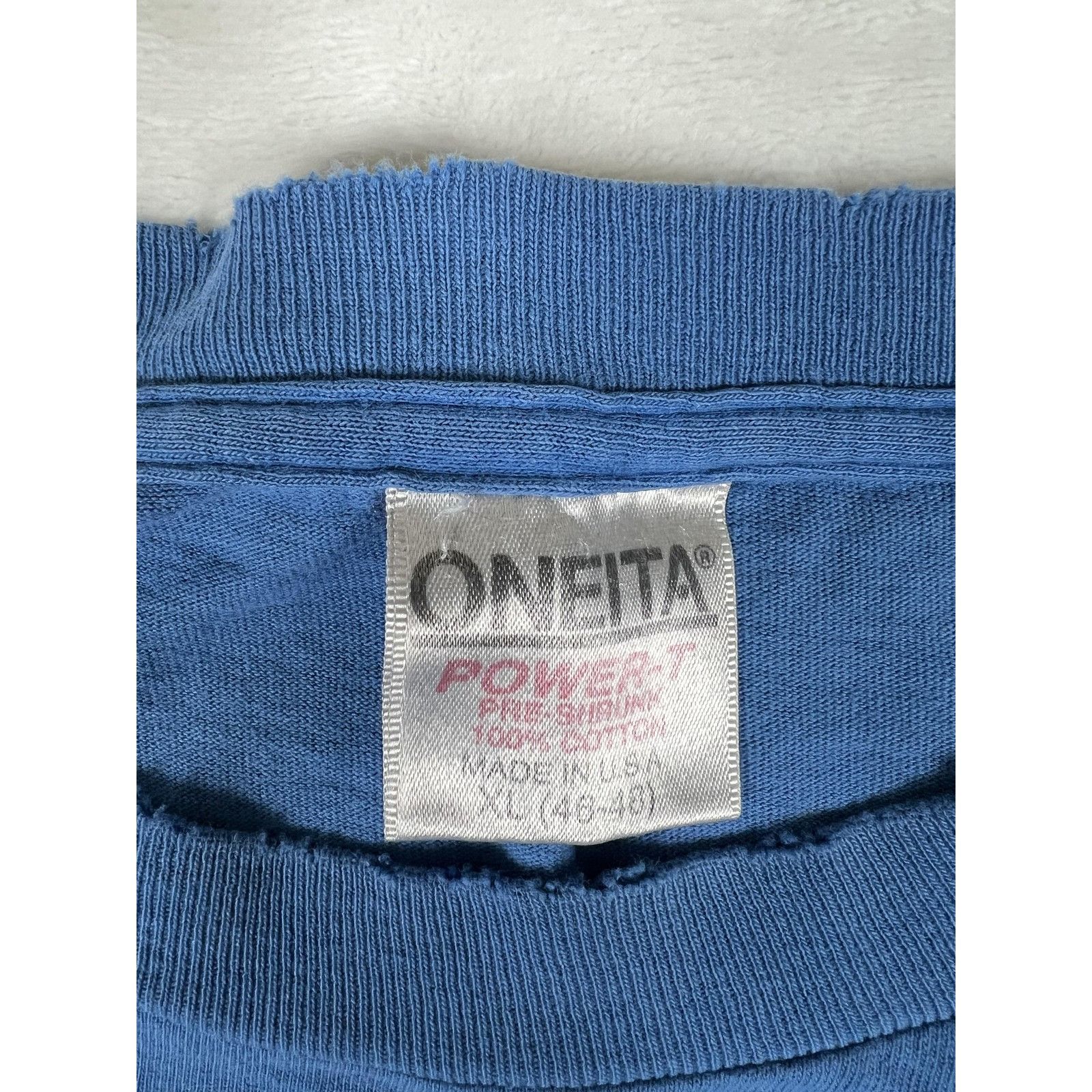 Vintage Vintage Oneita Shirt Mens XL Blue San Francisco PD Police Gr Size US XL / EU 56 / 4 - 4 Thumbnail