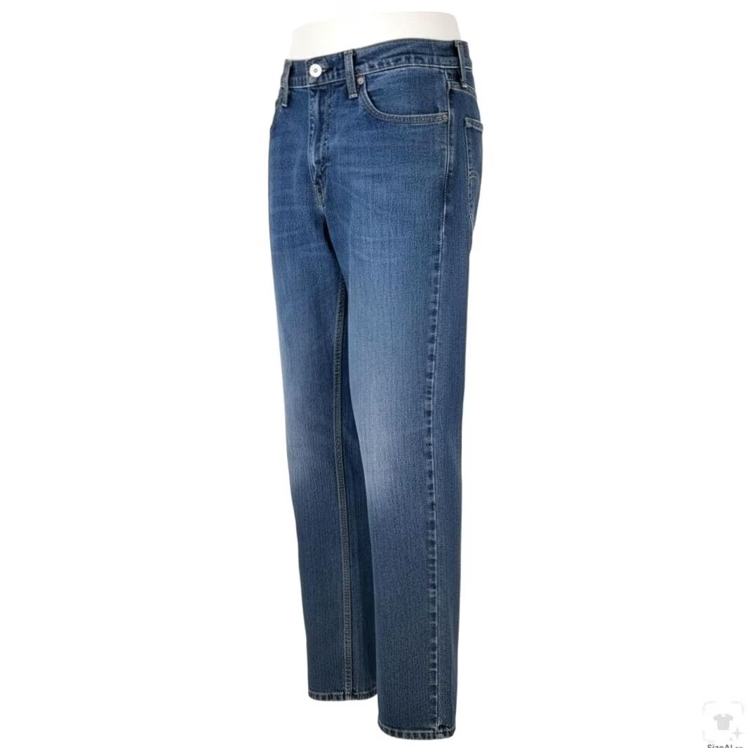 Levi's Levi's 511 Jeans Mens 32x32 Blue Medium Wash Slim Straight Leg Denim Zip Fly Size US 32 / EU 48 - 2 Thumbnail