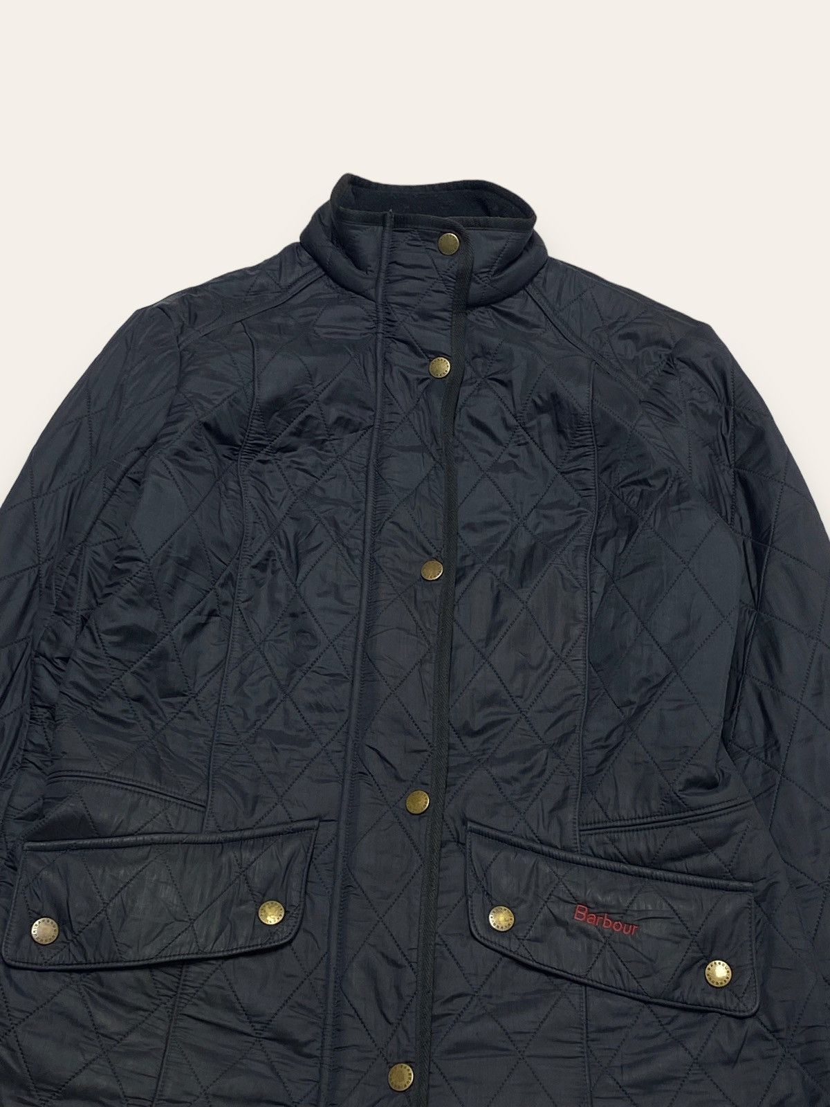 Barbour Vintage BARBOUR Quilted Navy Jacket Hunting Warm Size M / US 6-8 / IT 42-44 - 2 Thumbnail