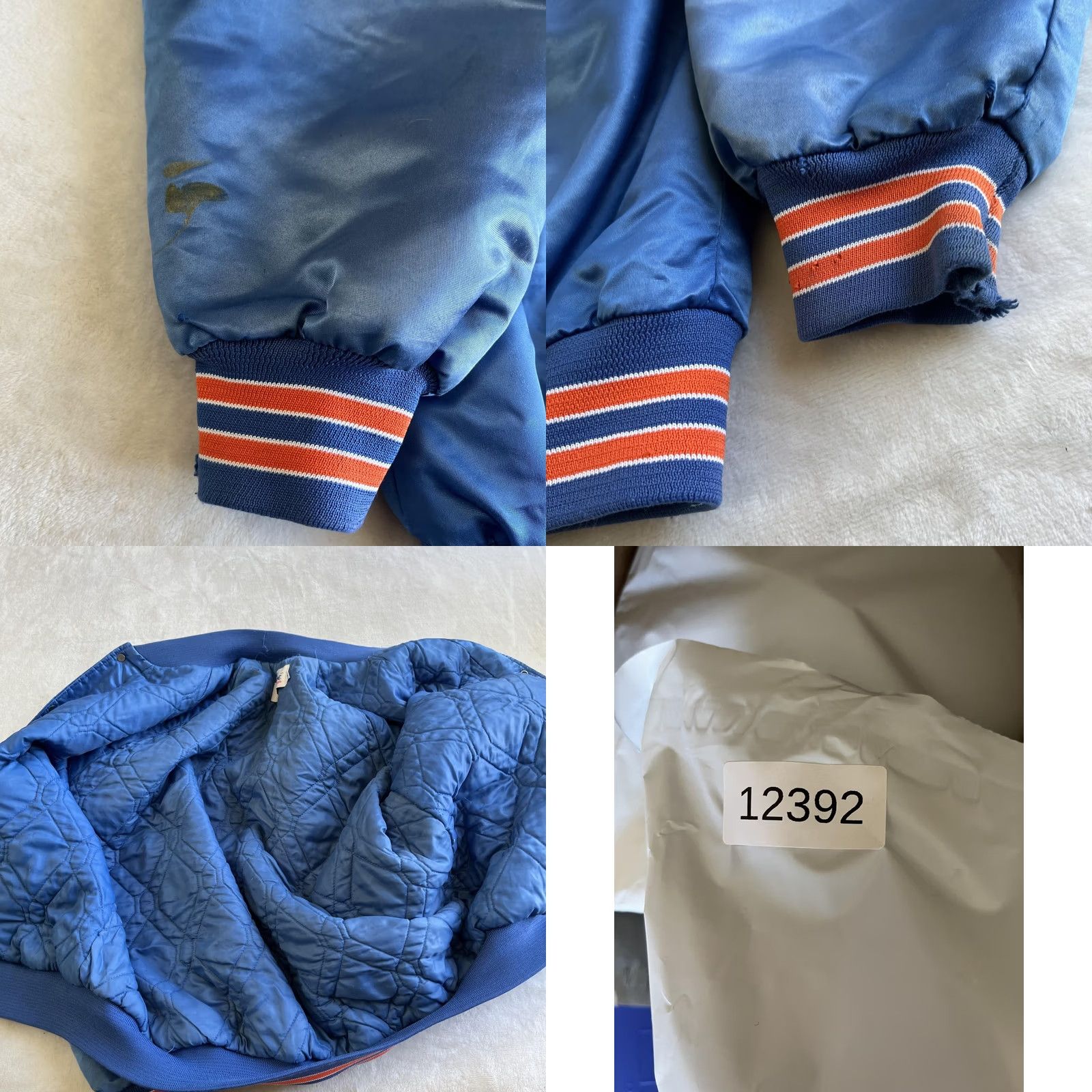 Chalk Line VINTAGE Chalk Line Jacket Mens 2XL Blue Satin Varsity Bomber USA Made Size US XXL / EU 58 / 5 - 9 Thumbnail
