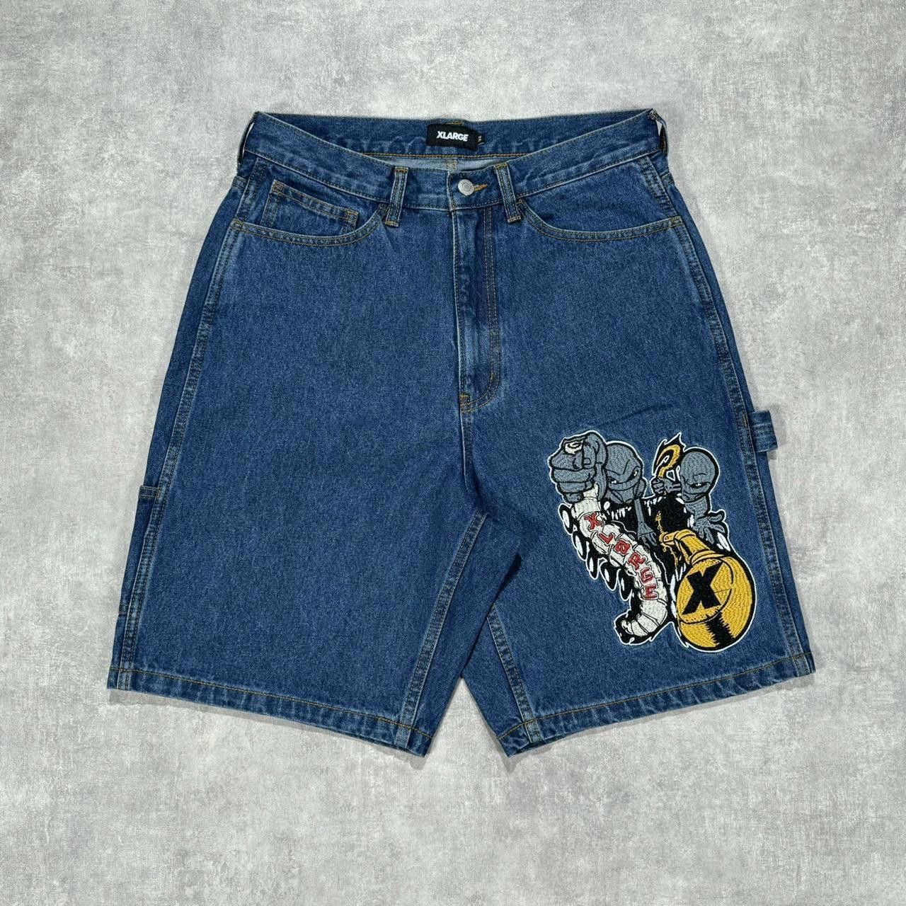 Designer X Large Embroidery Carpenter Jorts Please Size US 32 / EU 48 - 1 Thumbnail