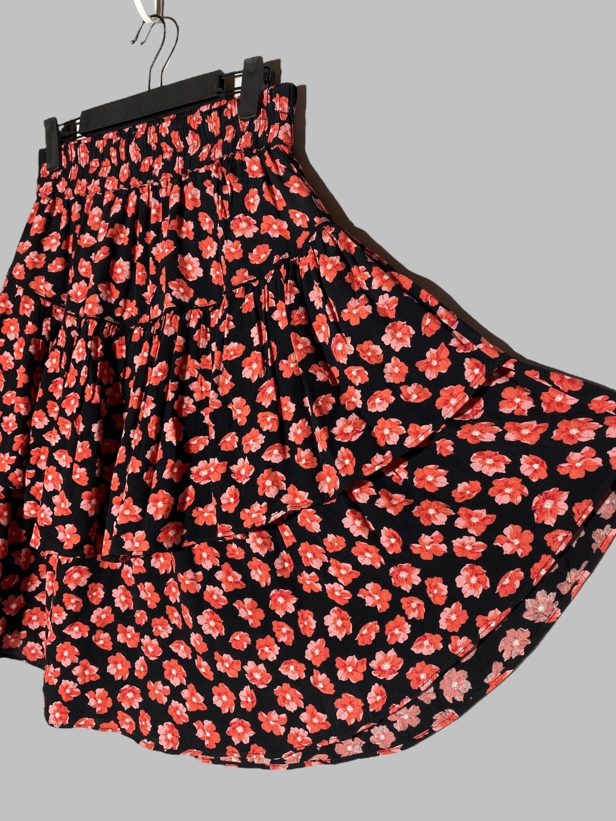 Ganni 🔥 GANNI FLORAL PRINT VISCOSE SKIRT Y2K GRUNGE PARIS FASHION Size 26" / US 2 / IT 38 - 3 Thumbnail