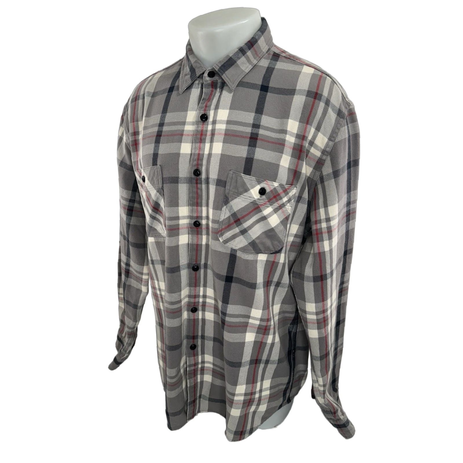 Wallace & Barnes WALLACE & BARNES Plaid Flannel Mens XL Work Shirt Size US XL / EU 56 / 4 - 1 Thumbnail