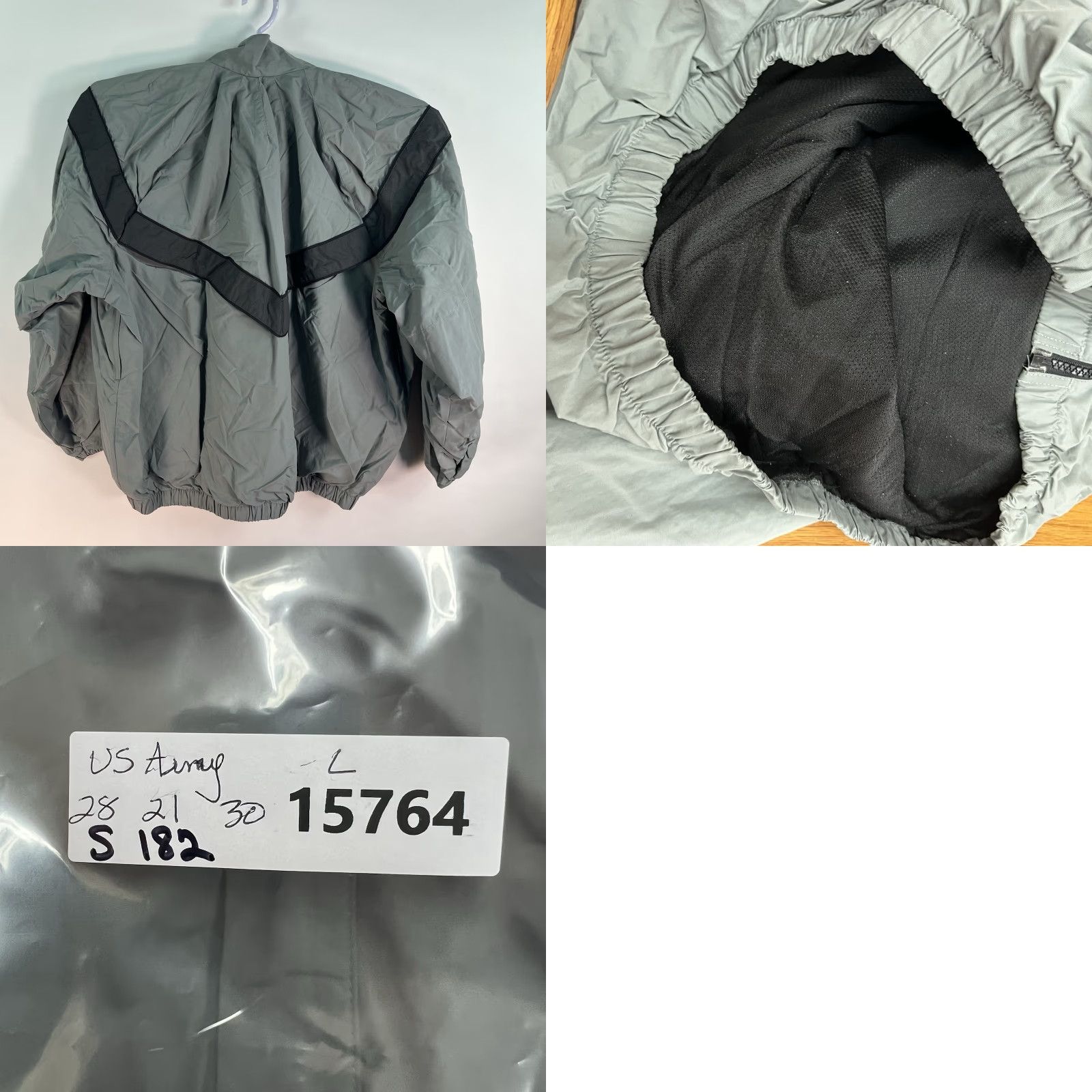 Rains US Army JPFU Full Zip Wind Rain Workout Jacket Men’s Size L Gray Size US L / EU 52-54 / 3 - 8 Thumbnail