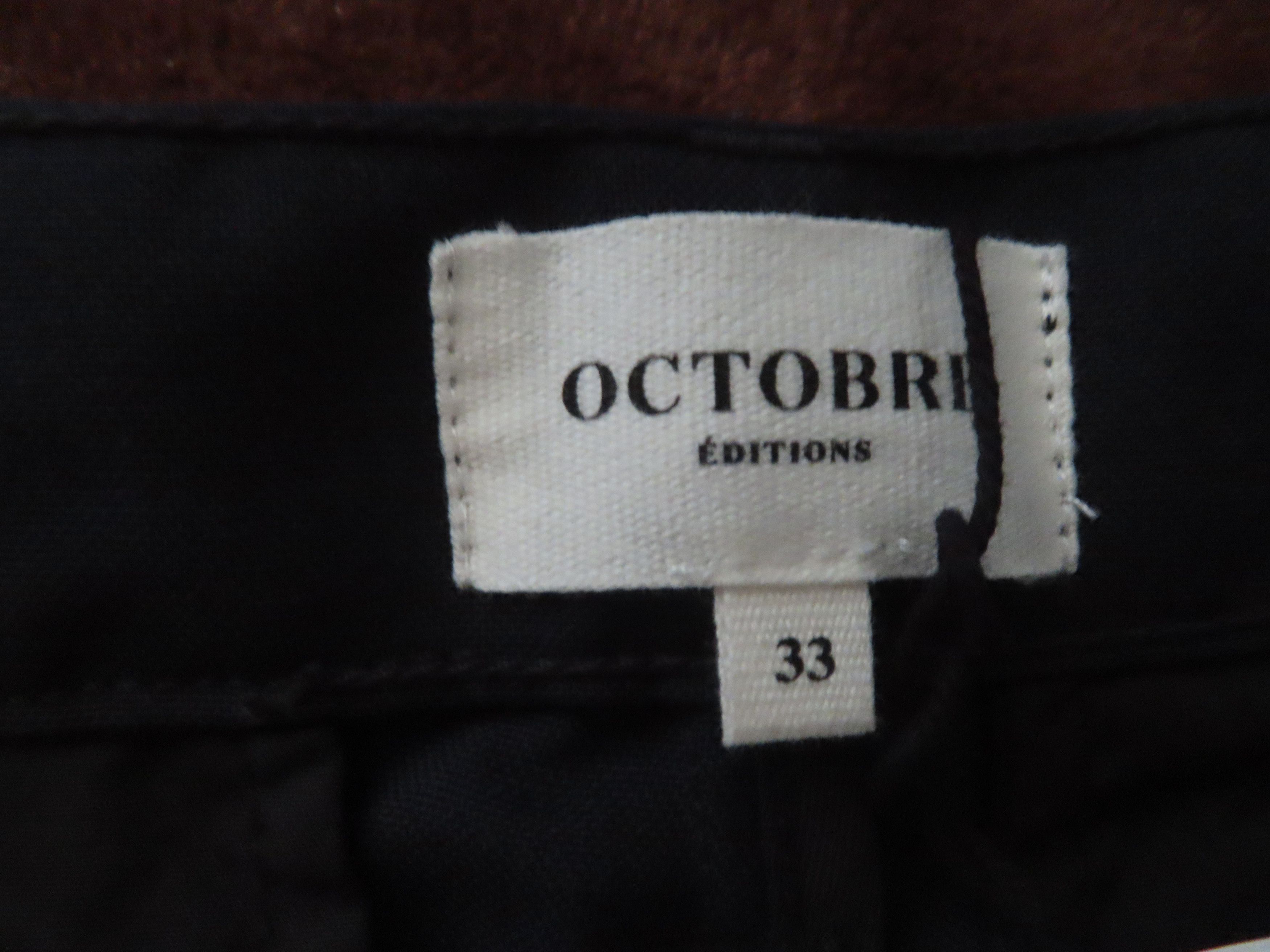 Other Octobre Editions Navy Wool Blend Pleated Front Chino Pants Size US 33 - 5 Thumbnail