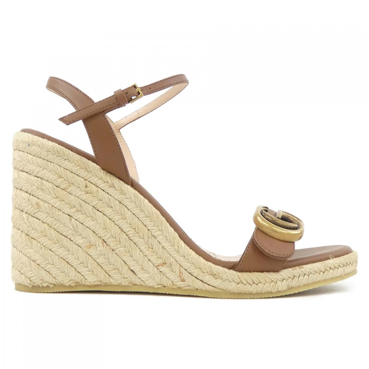 Gucci Gucci Gucci Leather Sandals Leather Shoes 646311 DUTY FREE for USA Size ONE SIZE - 1 Thumbnail