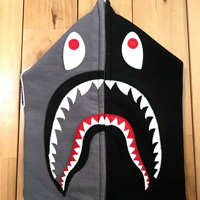 Bape BAPE Crazy color shark full zip hoodie a bathing ape Size US M / EU 48-50 / 2 - 3 Thumbnail