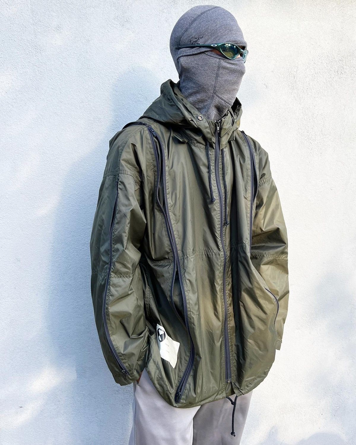 ISSEY MIYAKE オリーブ ダウンジャケット Pre-owned Final Home X Issey Miyake Final Home 1990s Survival