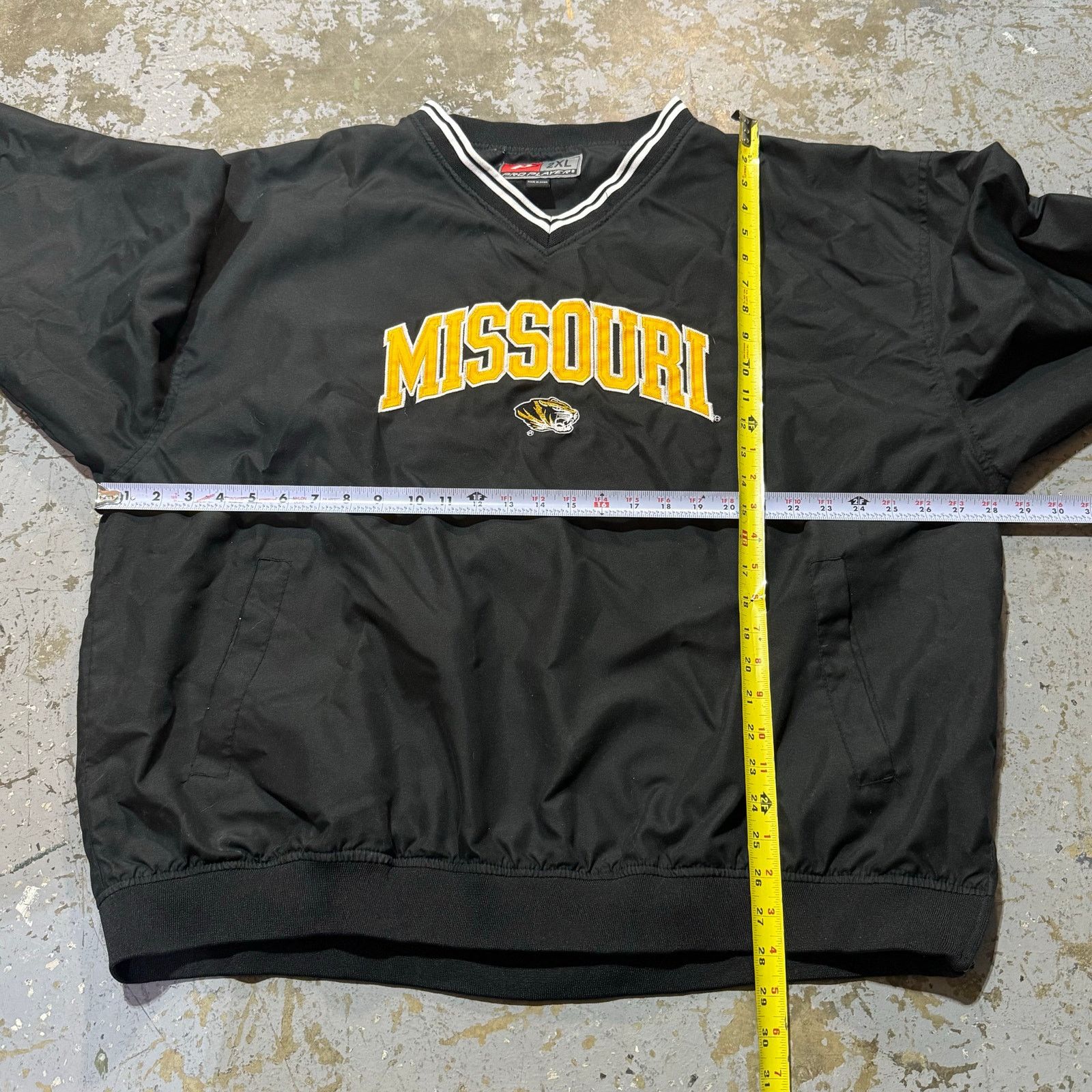 Vintage Vintage Missouri Tigers Pro Player Windbreaker Pullover 2XL Size US XXL / EU 58 / 5 - 5 Thumbnail