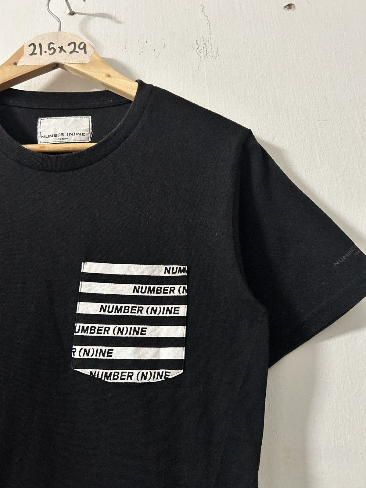 Japanese Brand Number Nine Stripe Pocket Tee Size US S / EU 44-46 / 1 - 2 Thumbnail