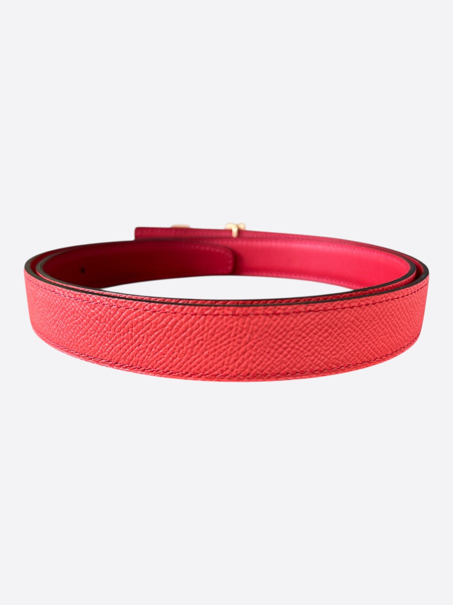 Hermes Hermes Pink & Gold Constance Belt Size 32 - 2 Thumbnail