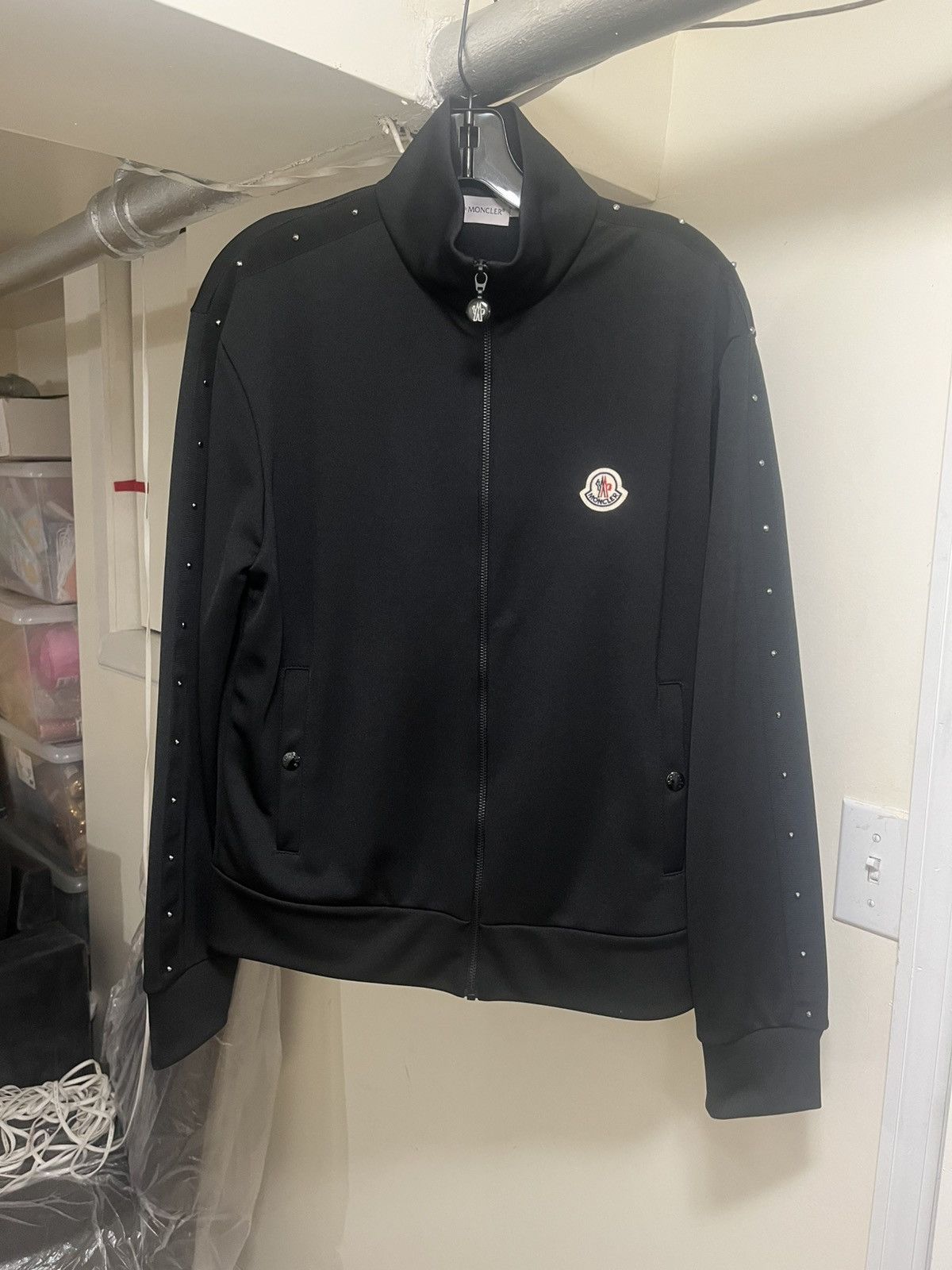 Moncler Moncler Zip Up Cardigan / Studded Track Jacket Sz S Size US S / EU 44-46 / 1 - 8 Thumbnail