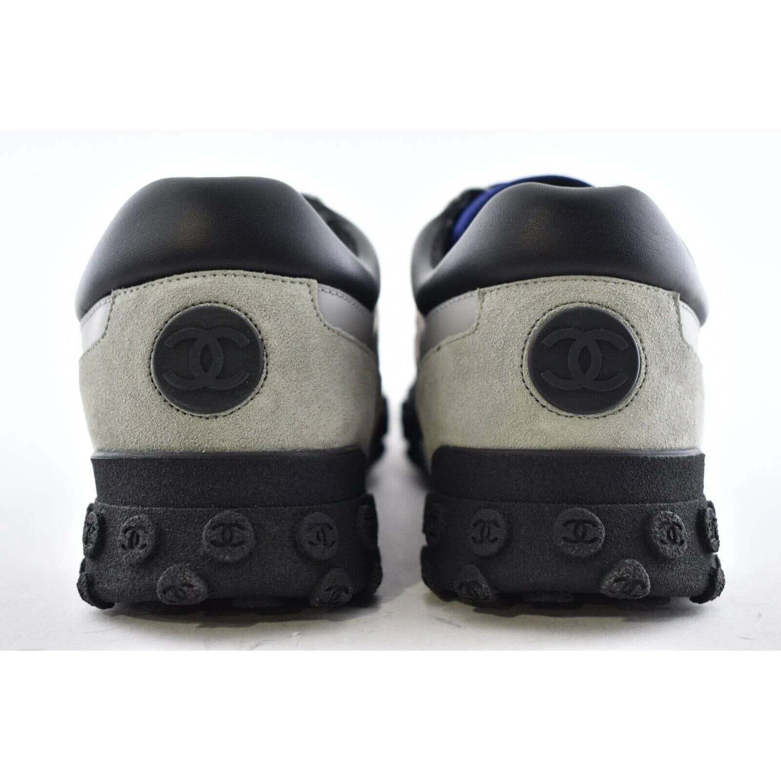 Chanel Chanel Mens 18B Nylon Lace Low Top Trainer Sneaker 43 10 Size US 10 / EU 43 - 10 Thumbnail