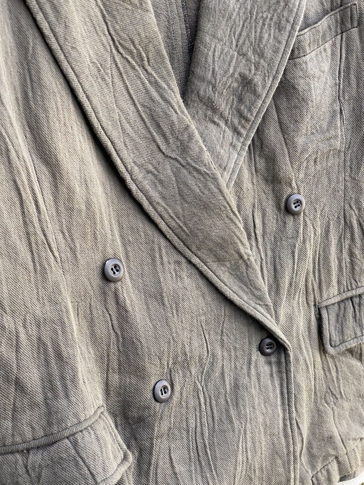 Issey Miyake 🔥 Sunfaded 🔥 Vintage Issey Miyake Double Breasted Jacket Size US L / EU 52-54 / 3 - 7 Thumbnail