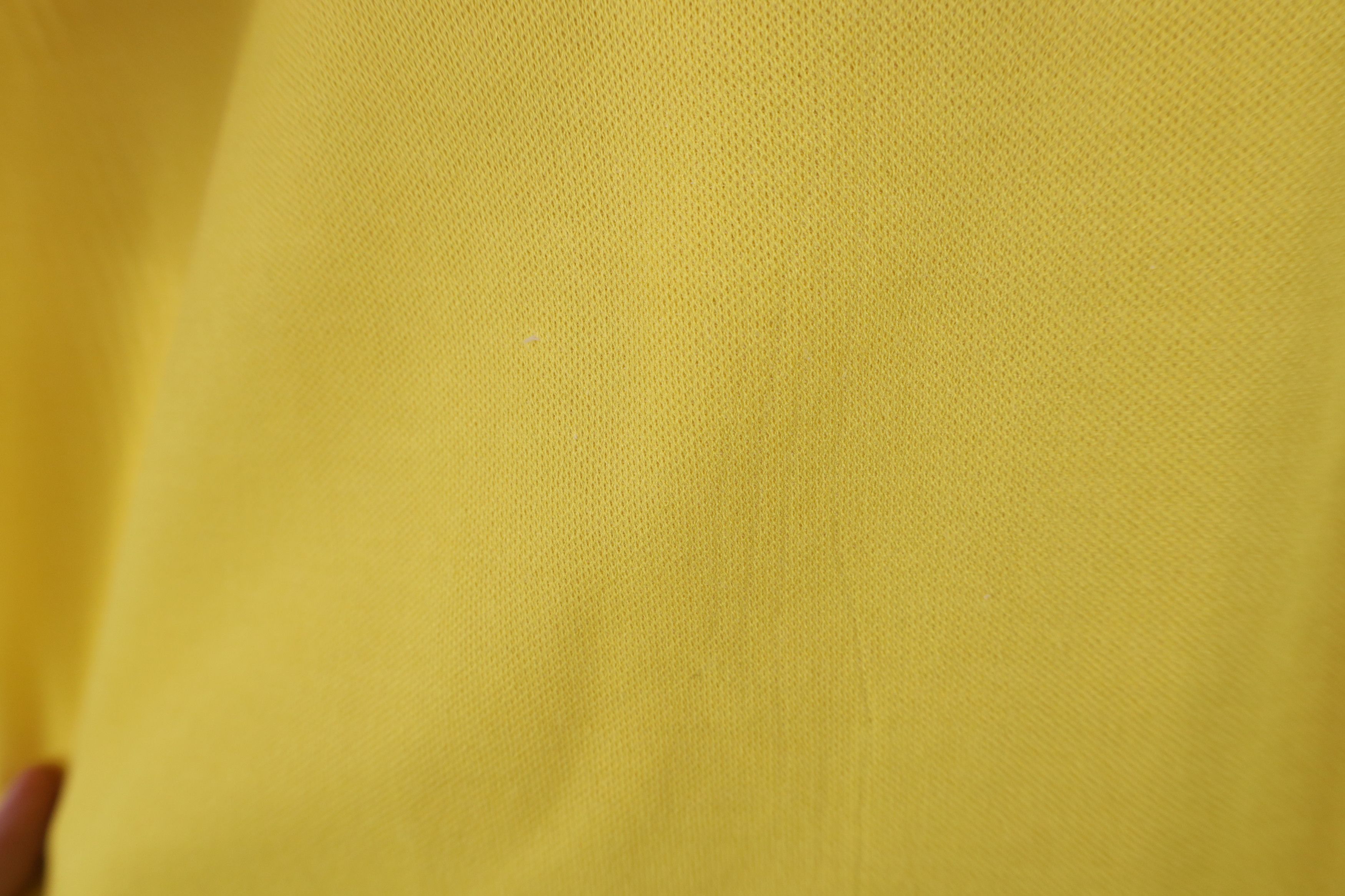 Vintage Vintage 70s Streetwear Collar Knit Polo Shirt Yellow USA Size US L / EU 52-54 / 3 - 9 Thumbnail