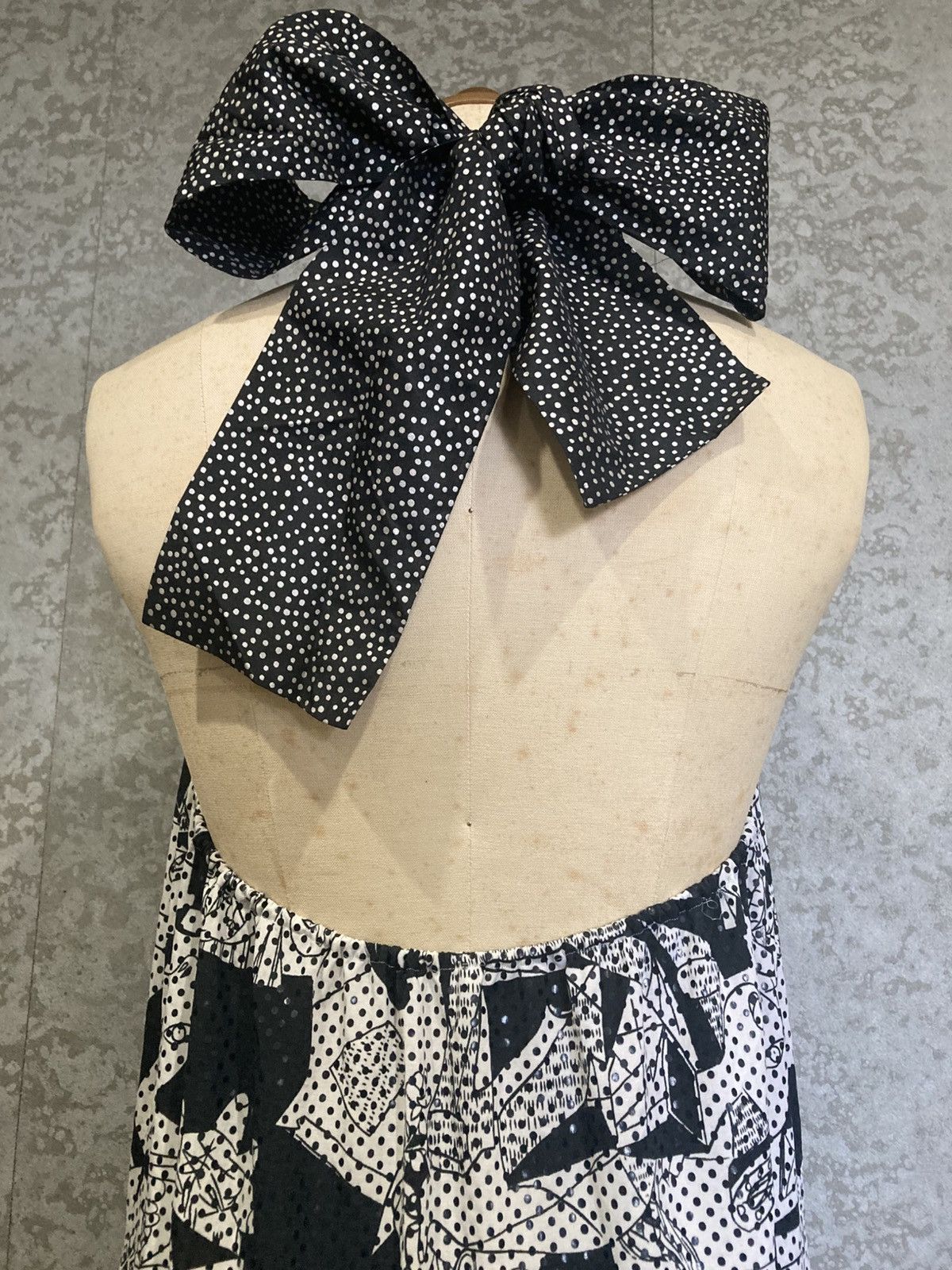 Japanese Brand 2000s Runway Graphic Halter Dress / Fairy Grunge Archive Size S / US 4 / IT 40 - 6 Thumbnail
