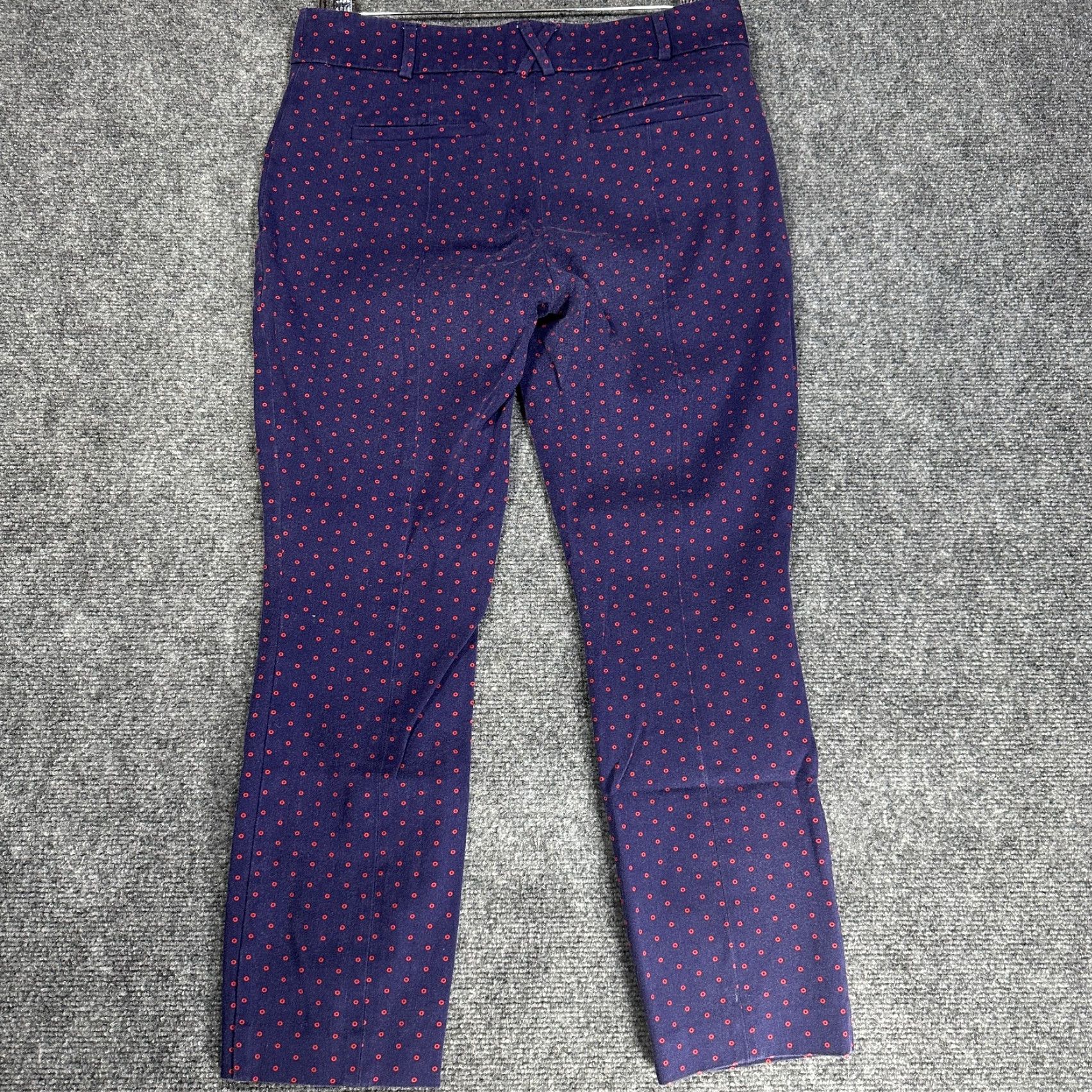 Anthropologie Anthropologie Pants Womens 8 The Essential Slim Blue Printed Chino Ankle Pockets Shirt Clothing? Size 30" / US 8 / IT 44 - 7 Thumbnail