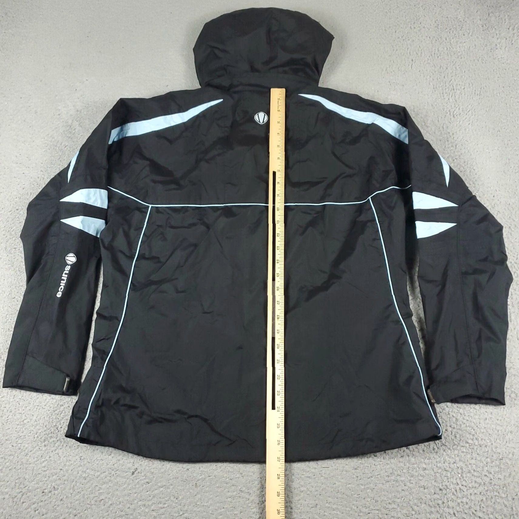 Vintage Sunice Jacket Womens Size XL Black Golf Full Zip Up Hoodie Windbreaker Adult Size XL / US 12-14 / IT 48-50 - 6 Thumbnail