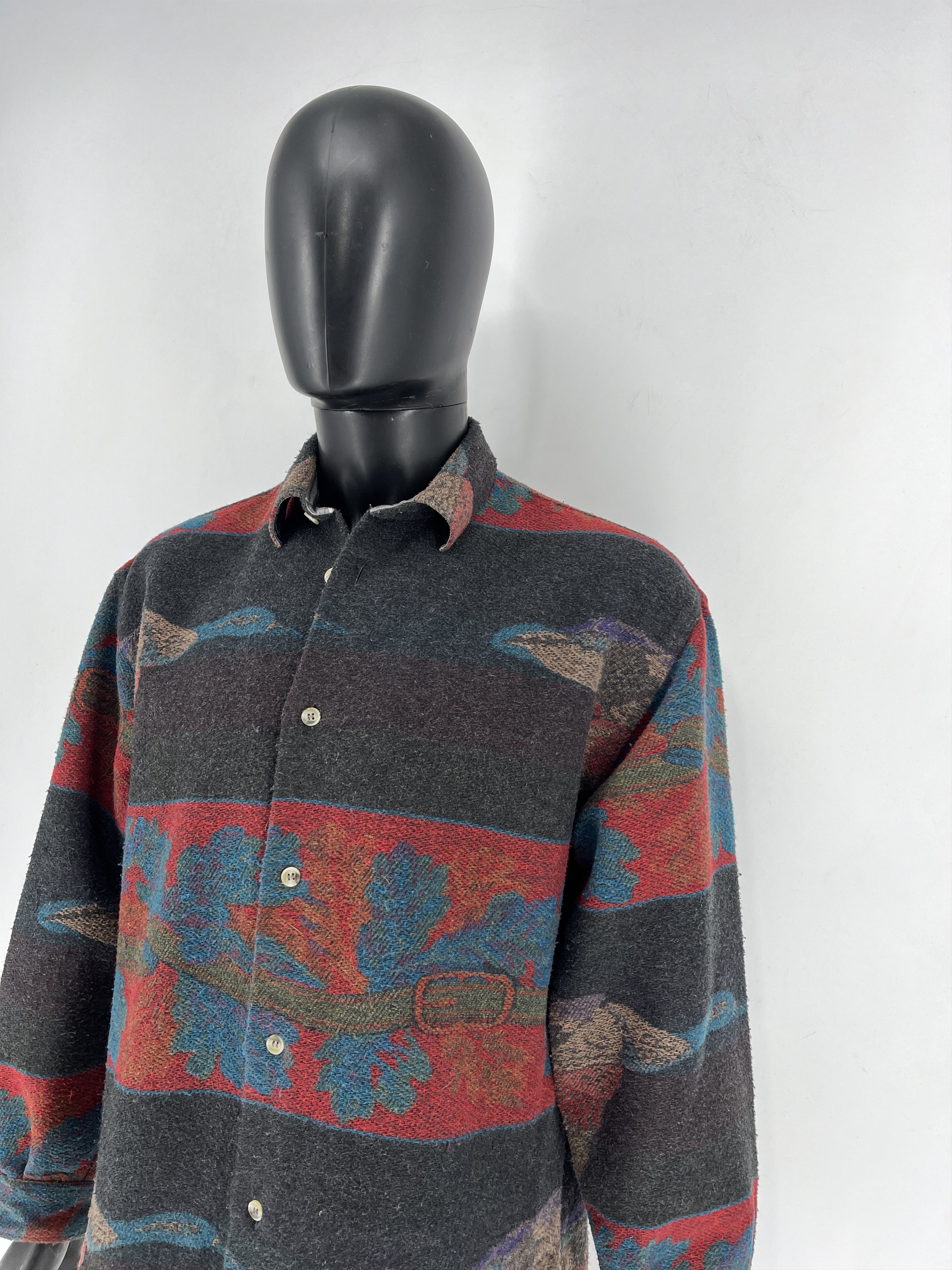 Sisley Vintage Sisley High Grade Western Wear Wool Blanket Jacket Size US M / EU 48-50 / 2 - 9 Thumbnail