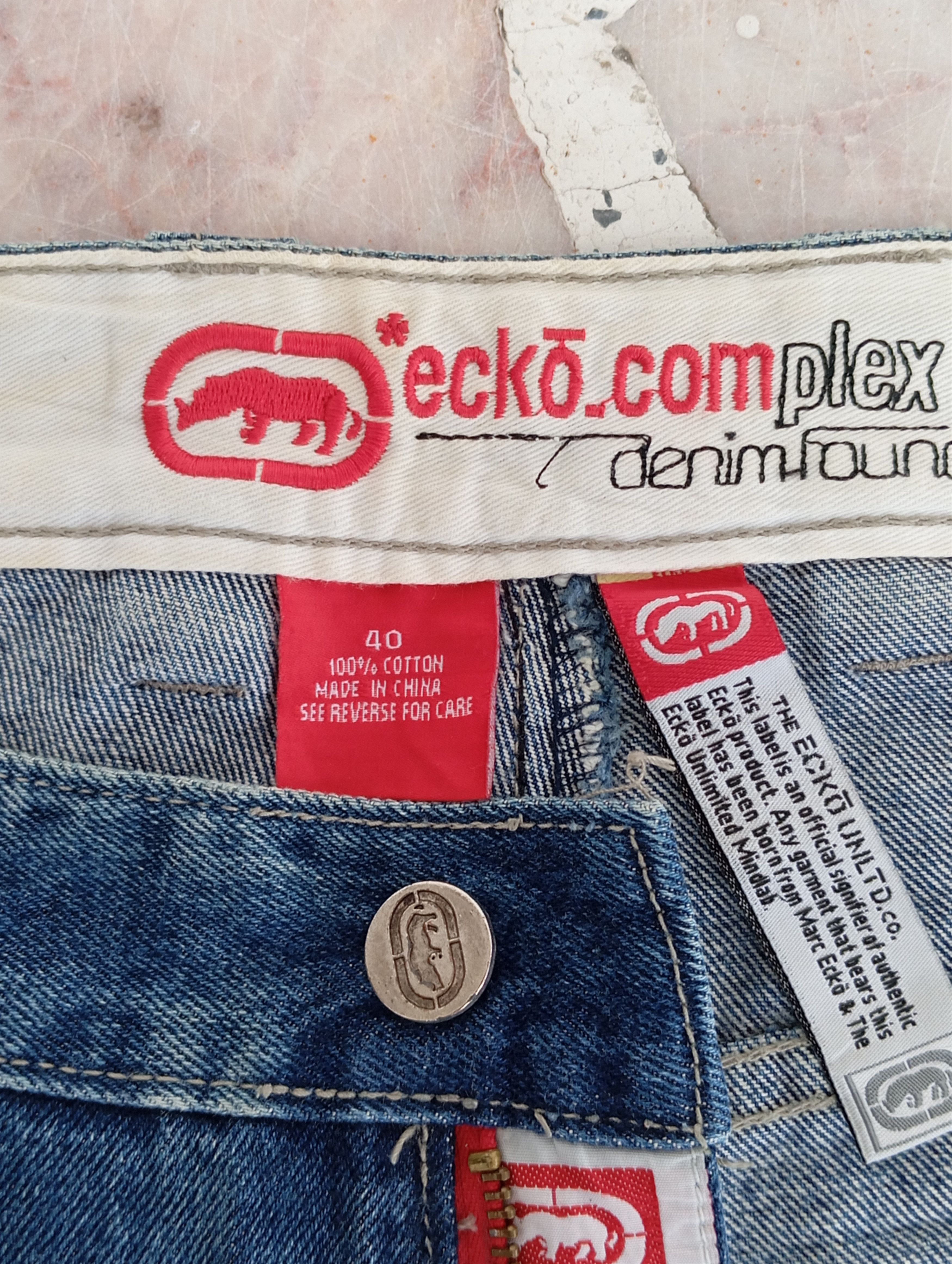 Ecko Unltd. × Japanese Brand Ecko Distresses Denim with stain Size US 38 / EU 54 - 11 Thumbnail
