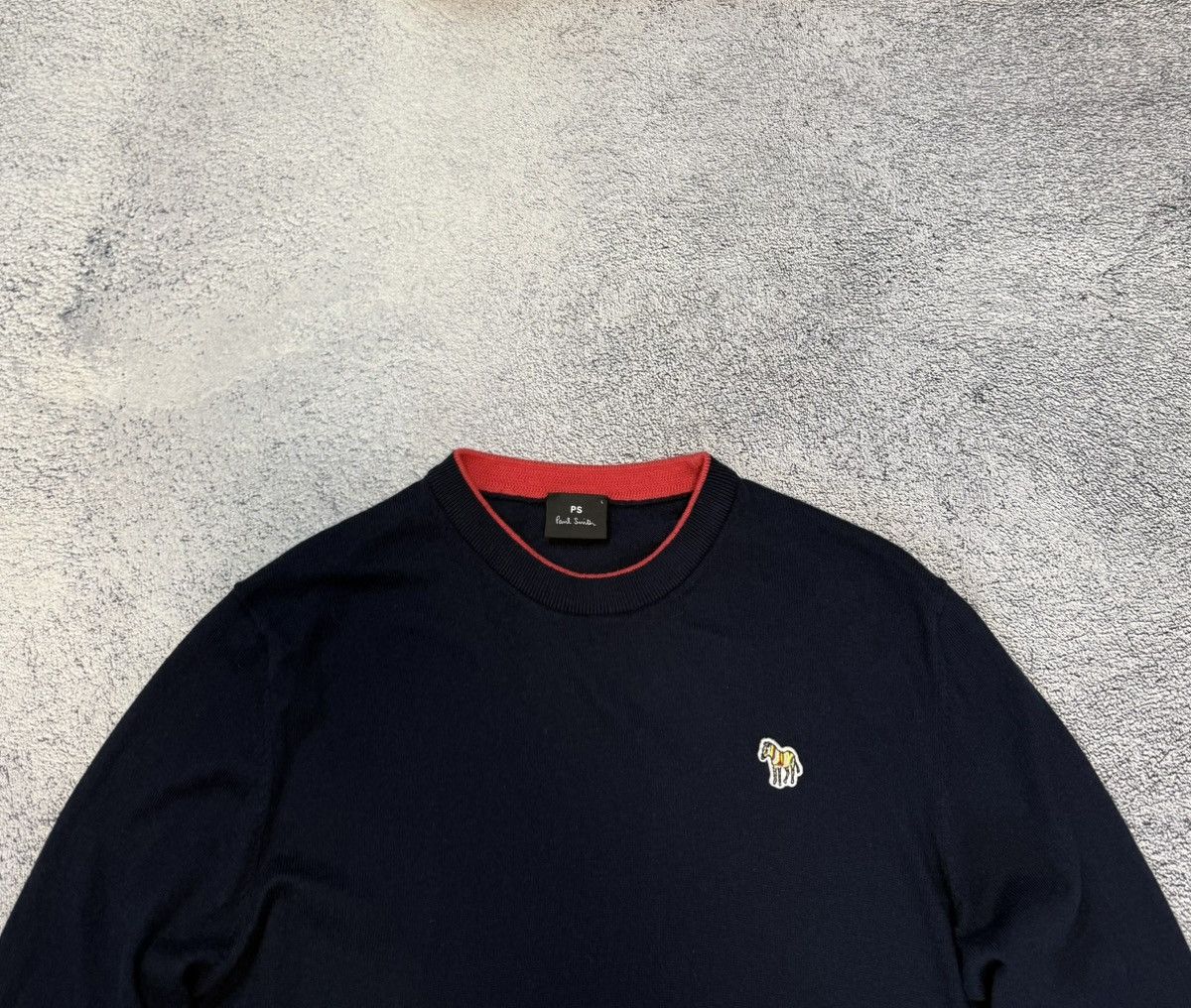 Paul Smith Paul Smith Sweater Mens L Navy Logo Crewneck Jumper Pullover Size US L / EU 52-54 / 3 - 3 Thumbnail