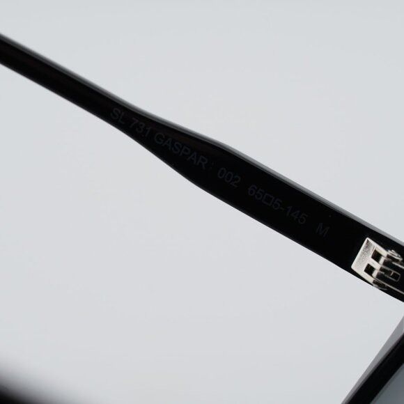 Saint Laurent Paris Saint Laurent SL731 GASPAR 002 Sunglasses Black Aviator Size ONE SIZE - 6 Thumbnail