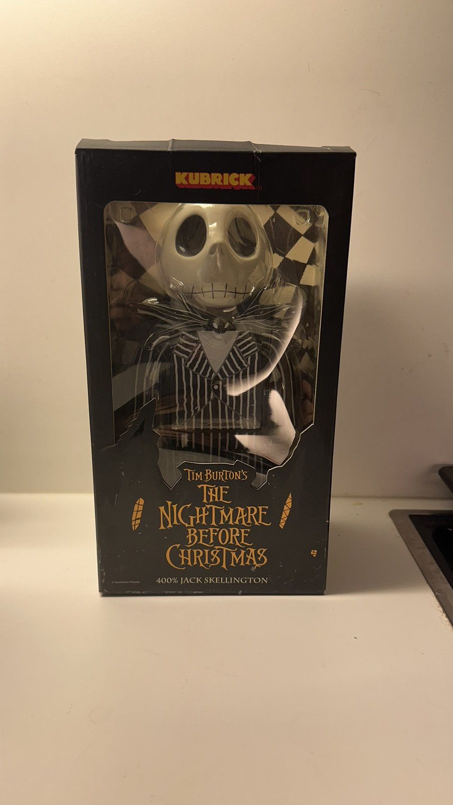 image of Medicom Toy Jack Skellington - Jim Burton Bearbrick in Black, Men's