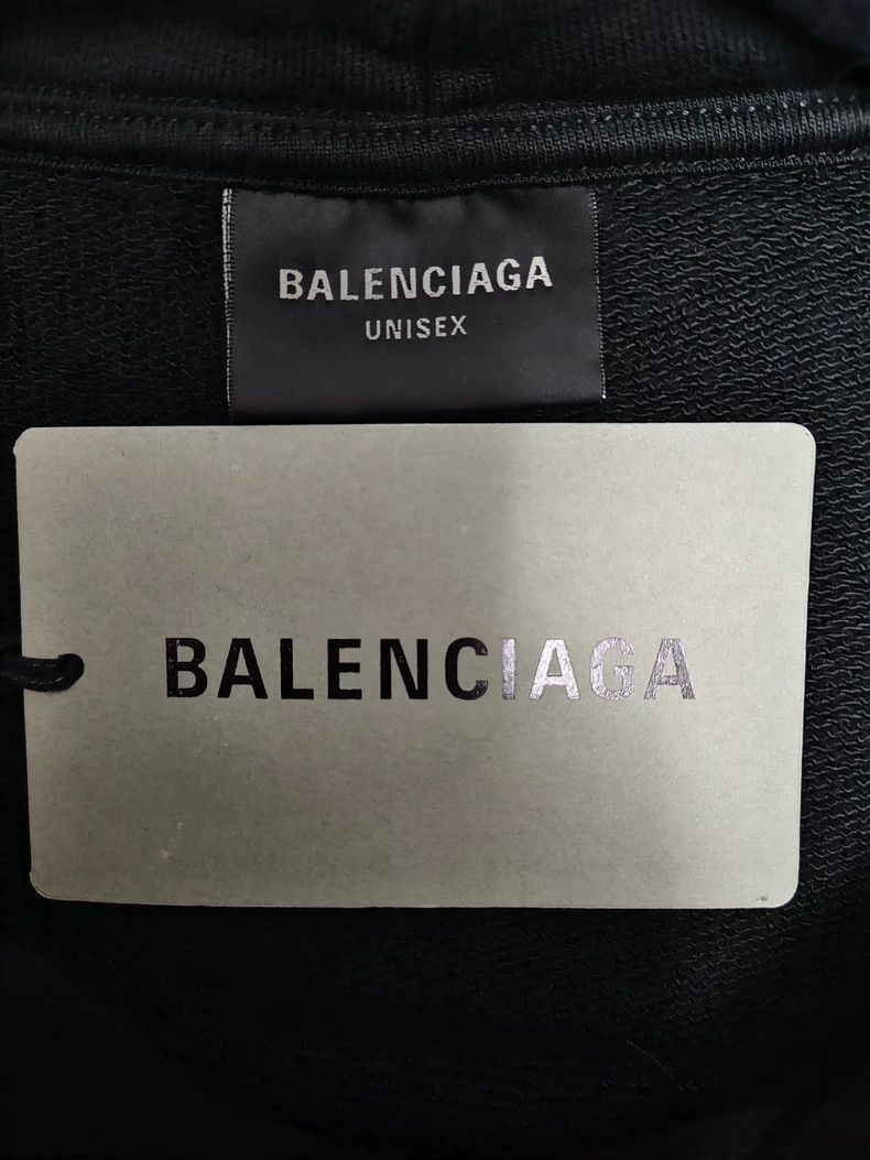 Balenciaga Balenciaga 24ss Black 3M Laser Logo Hoodie-2506 Size US M / EU 48-50 / 2 - 5 Thumbnail
